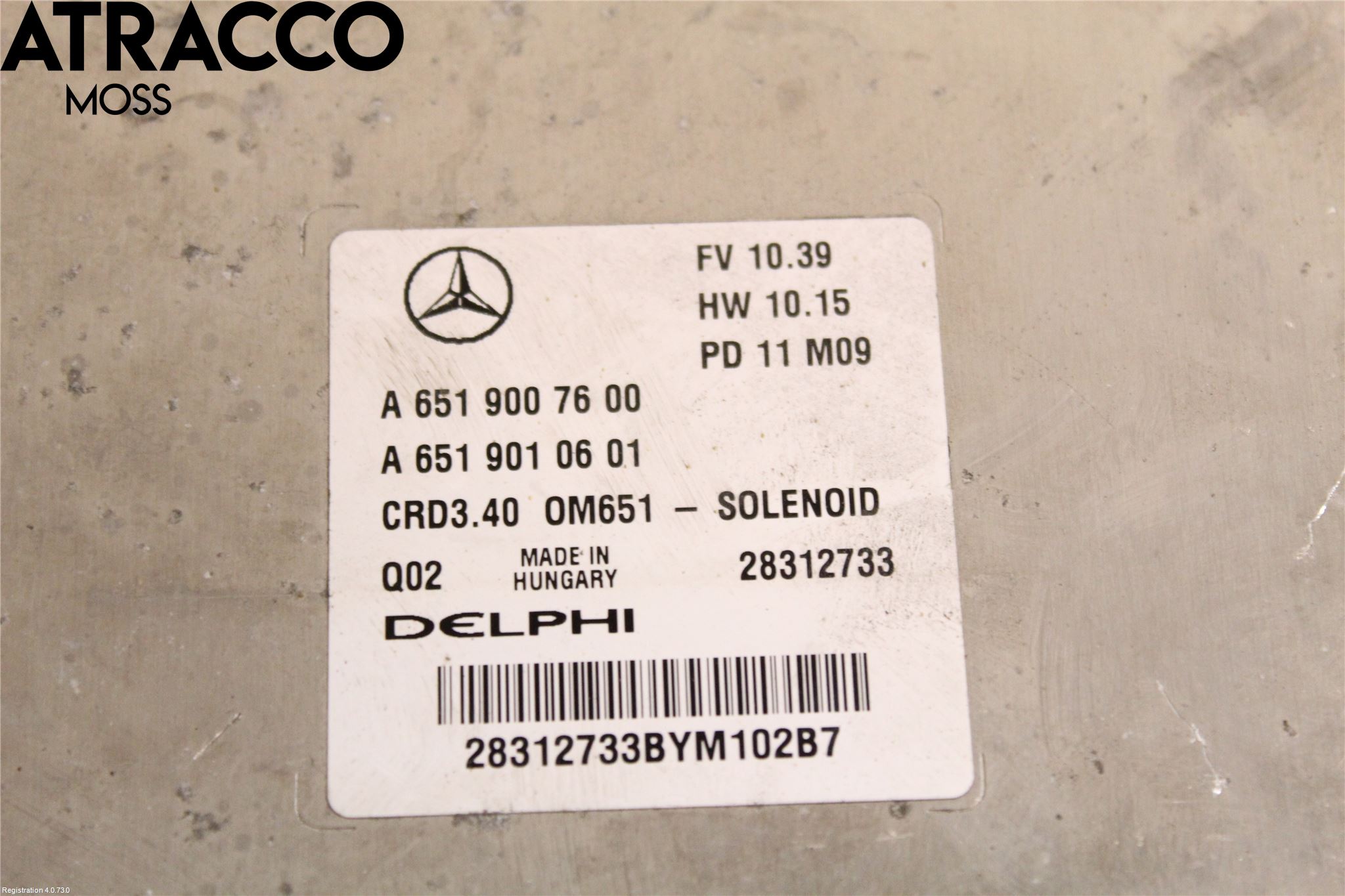 Mercedes-Benz MB B-KLASS (W246/W242) 12-19 Styreenhet Innsprøytning