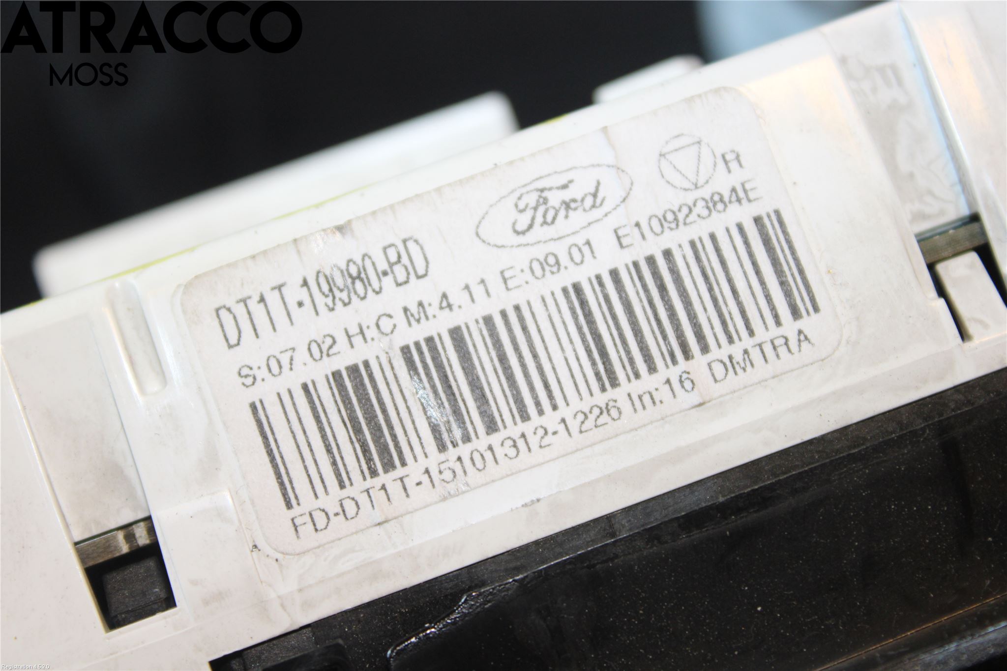 Ford TRANSIT/TOURNEO CONNECT 13-22 Varme Ac Betjening-Display