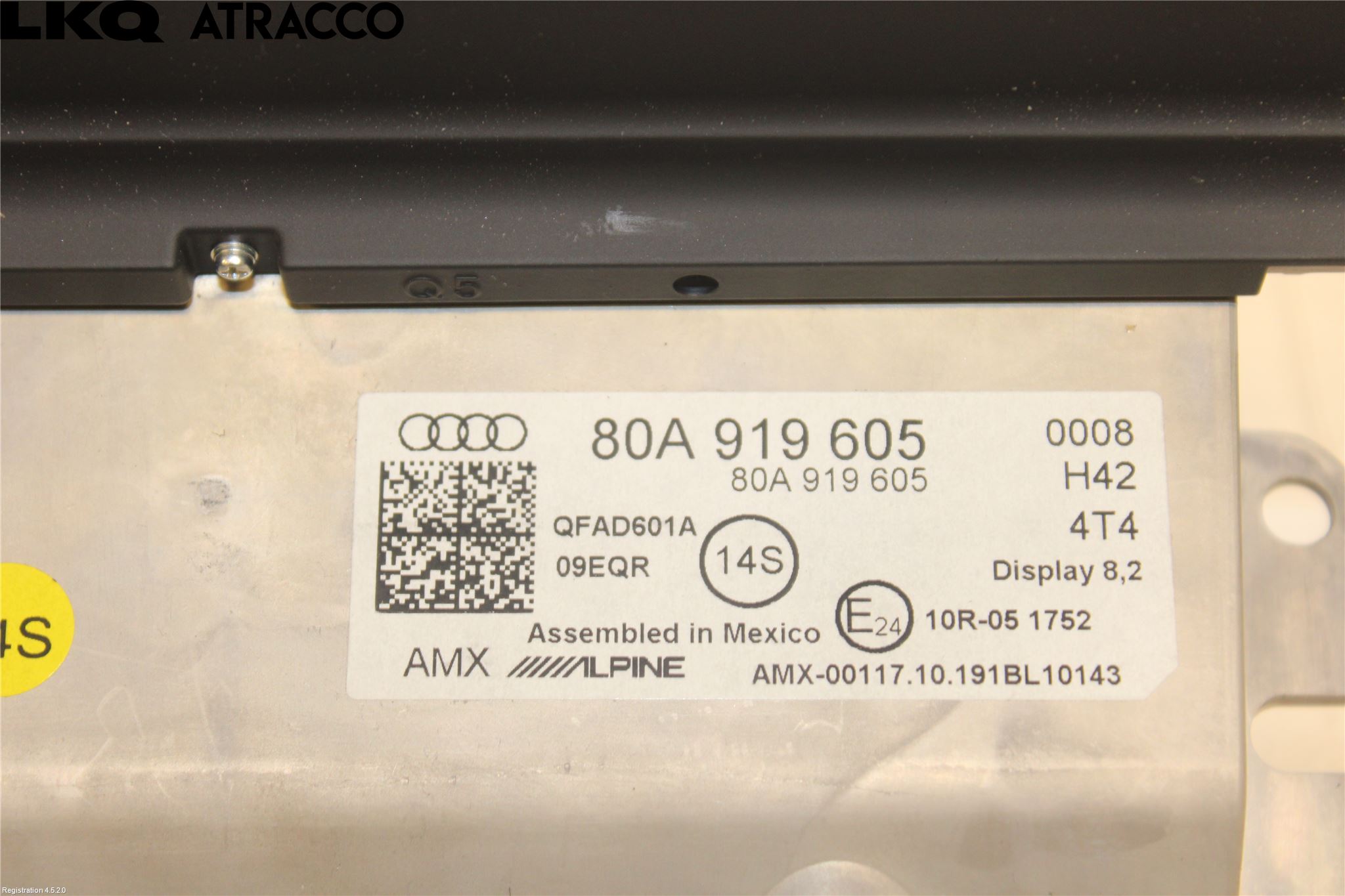 Audi Q5/SQ5 17- Multifunktionsdisplay