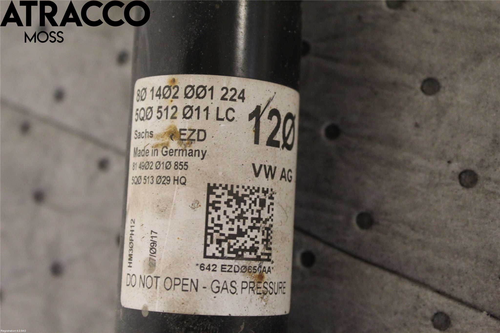 Audi A3/S3 8V 13-20 Støtdemper Bak