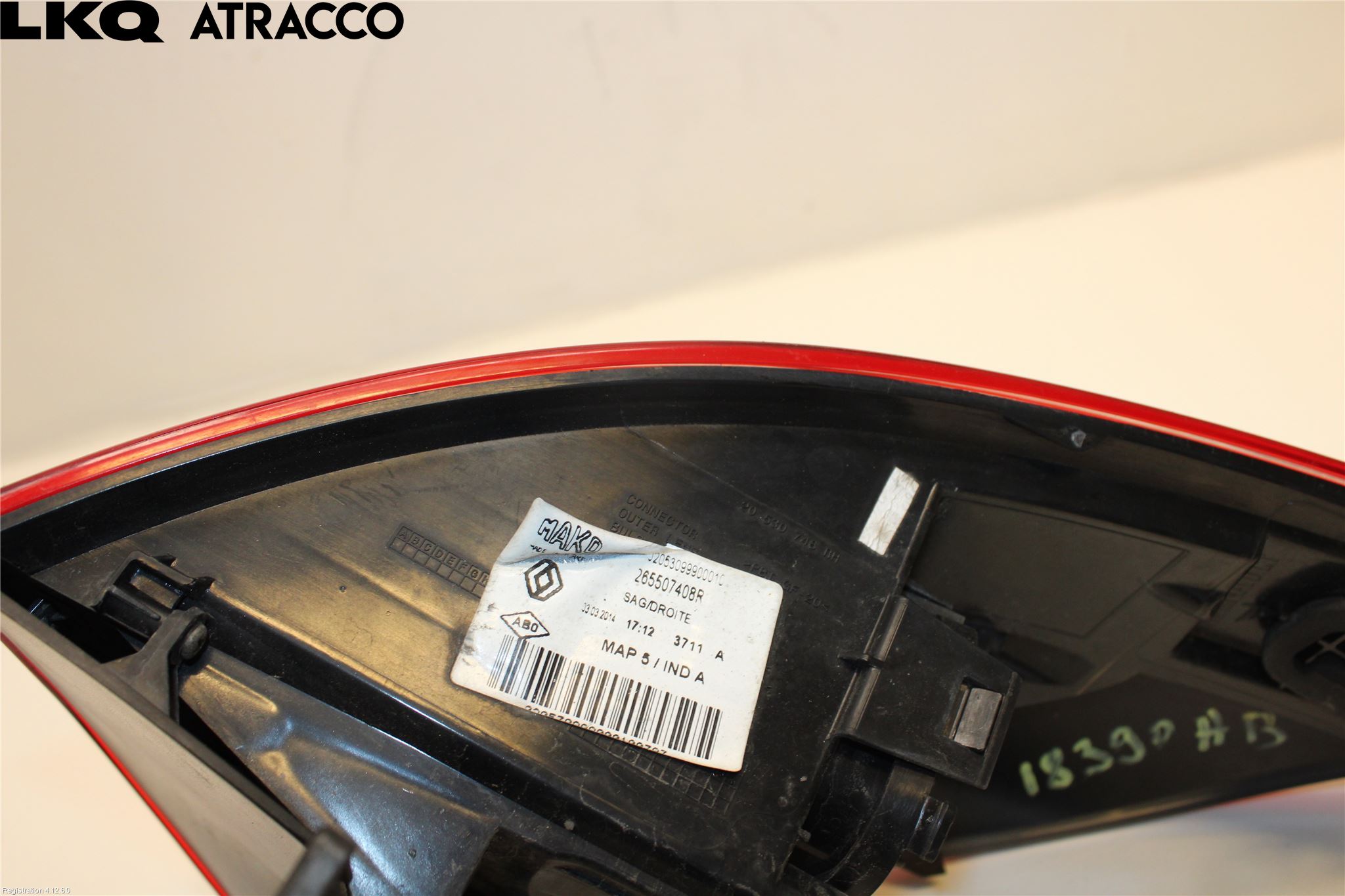 Renault CLIO IV 12-16 Baklykt Høyre