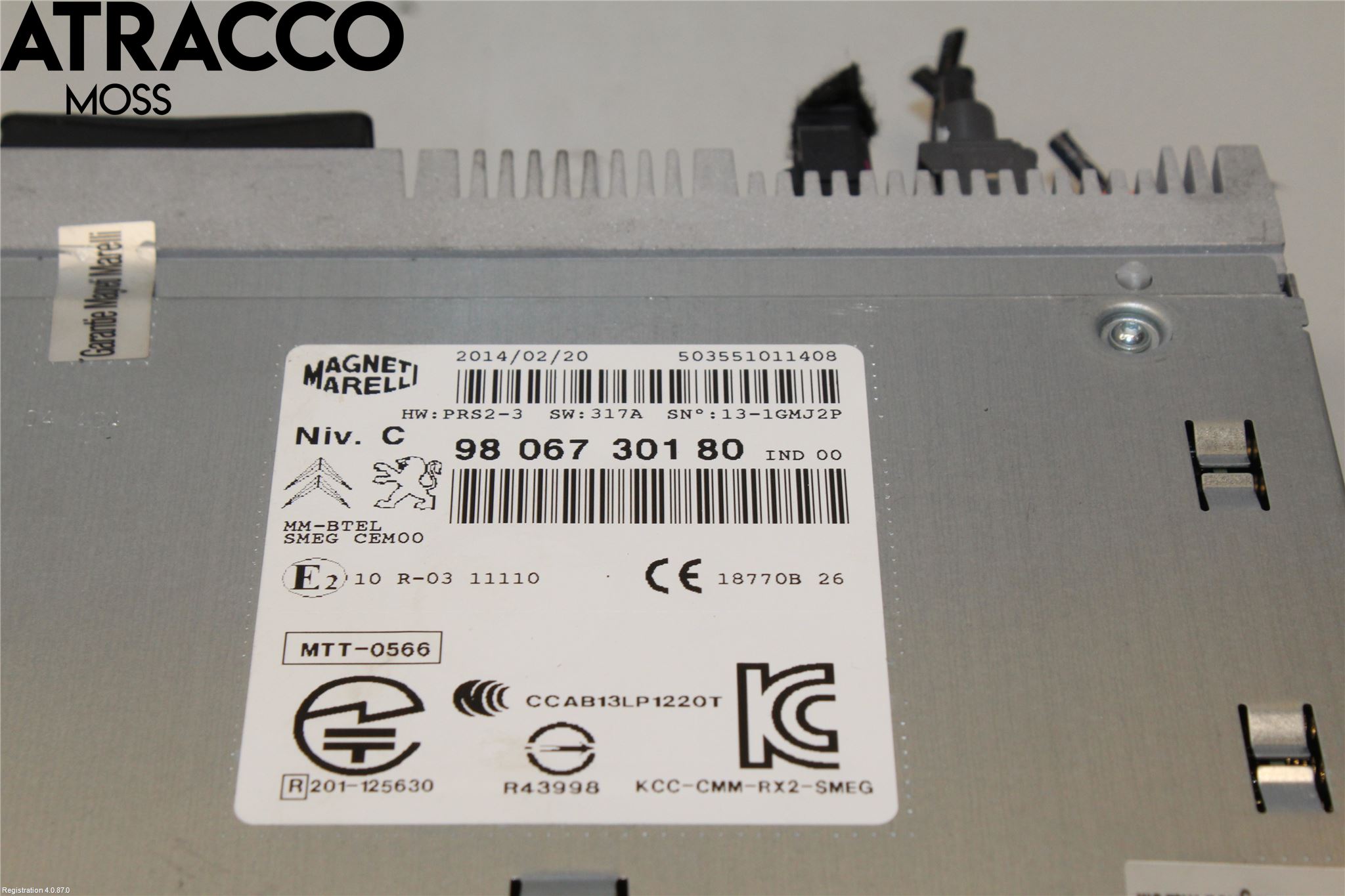 Peugeot 208 12-15 Stereo Radio