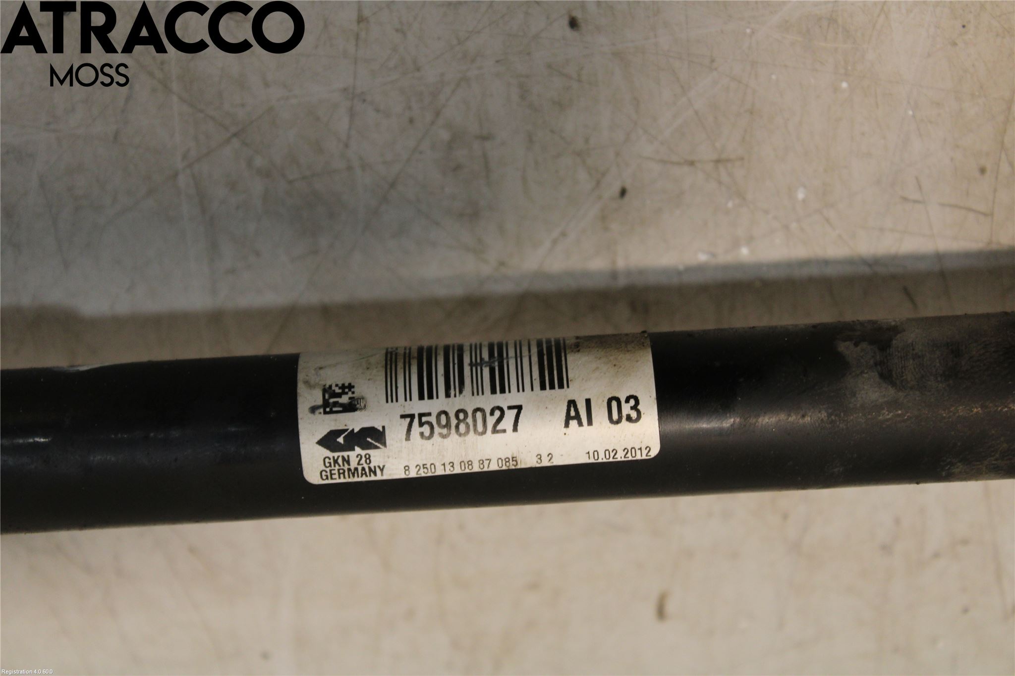 BMW X3 F25 10-17 Drivaksel Foran Kompl Venstre