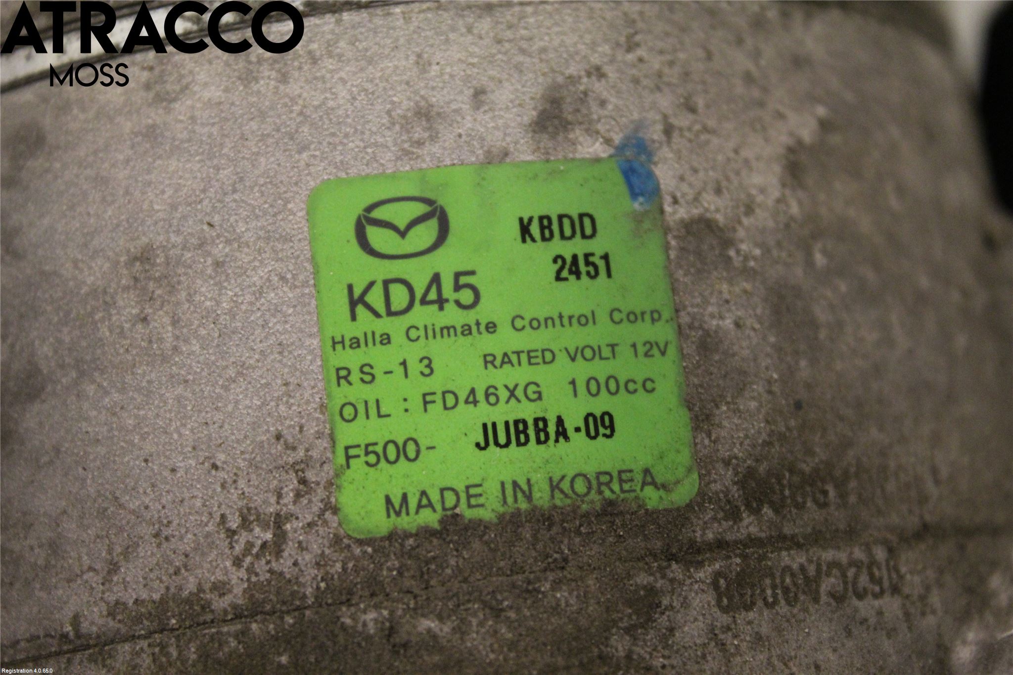 Mazda 6 13- Varme Ac Kompressor