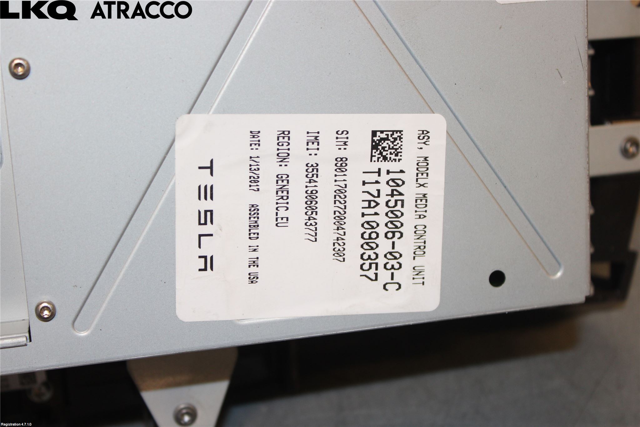 Tesla MODEL X 16- Multifunktionsdisplay