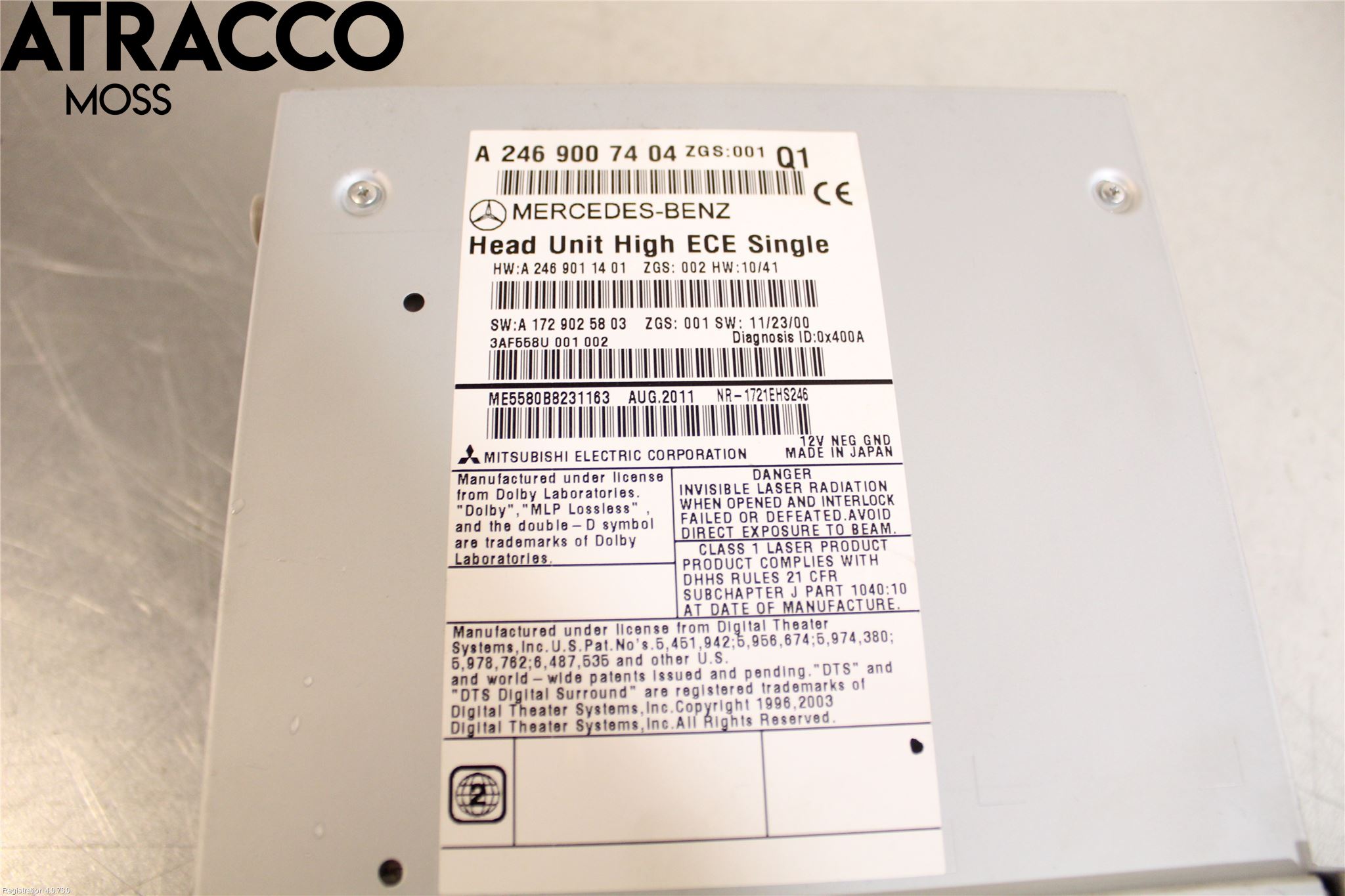 Mercedes-Benz MB B-KLASS (W246/W242) 12-19 Stereo Radio Med Cd