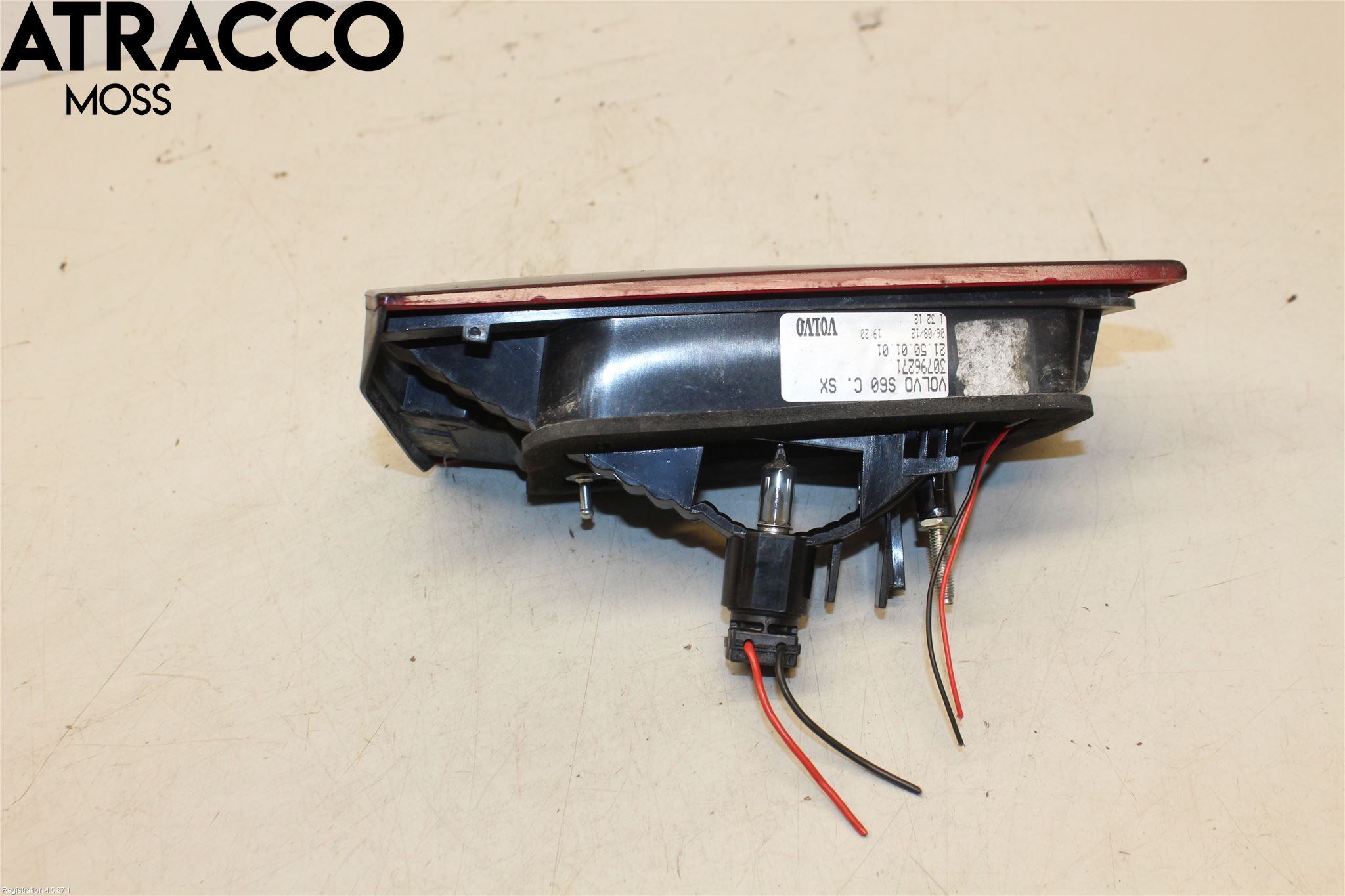 Volvo S60 11-13 Baklykt Venstre  På Luke(Indre