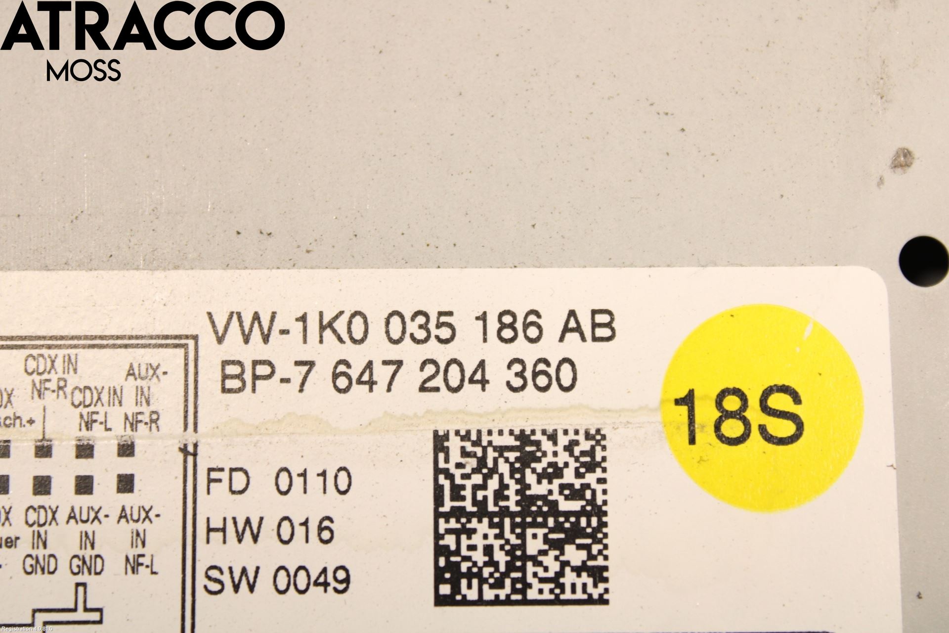 Volkswagen VW GOLF VI 09-13 Stereo Radio Med Cd