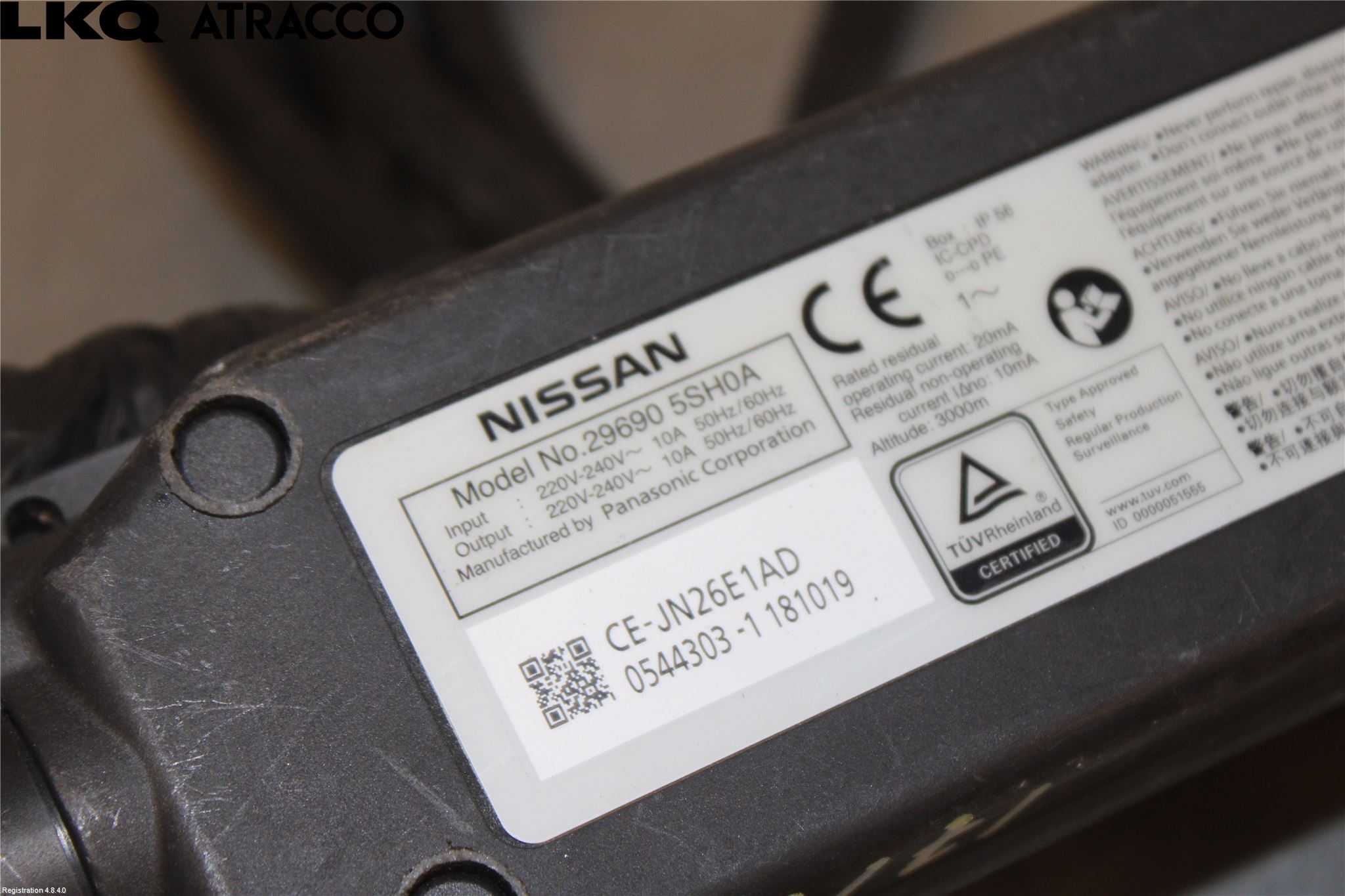 Nissan LEAF 18- Laddkabel Elbil