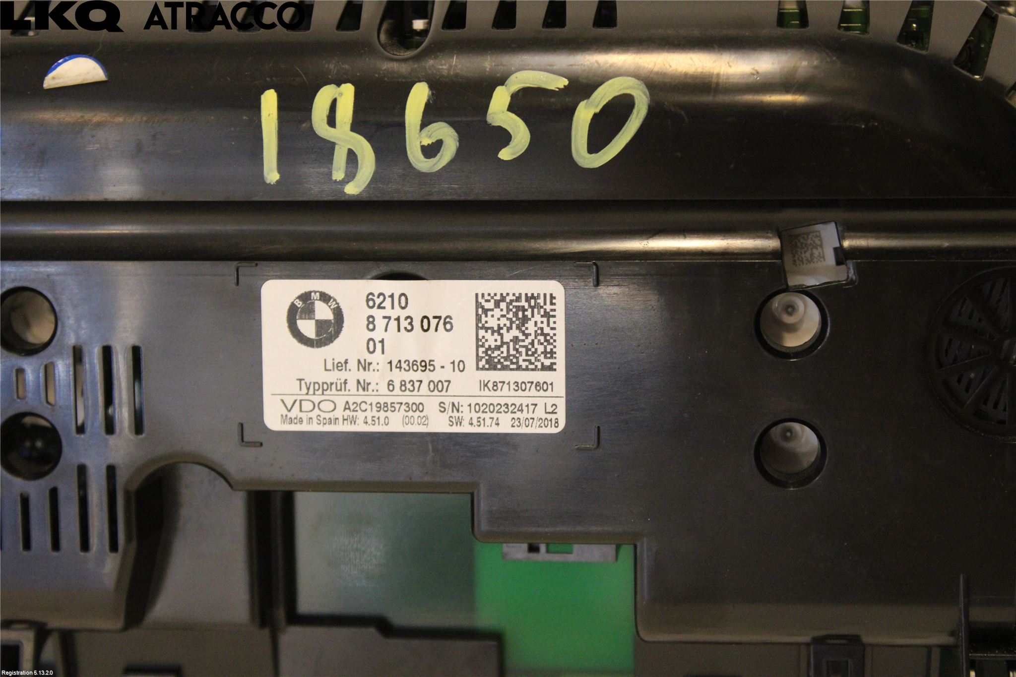 BMW 2 F45 Active Tourer 14-21 Instr Speedometer