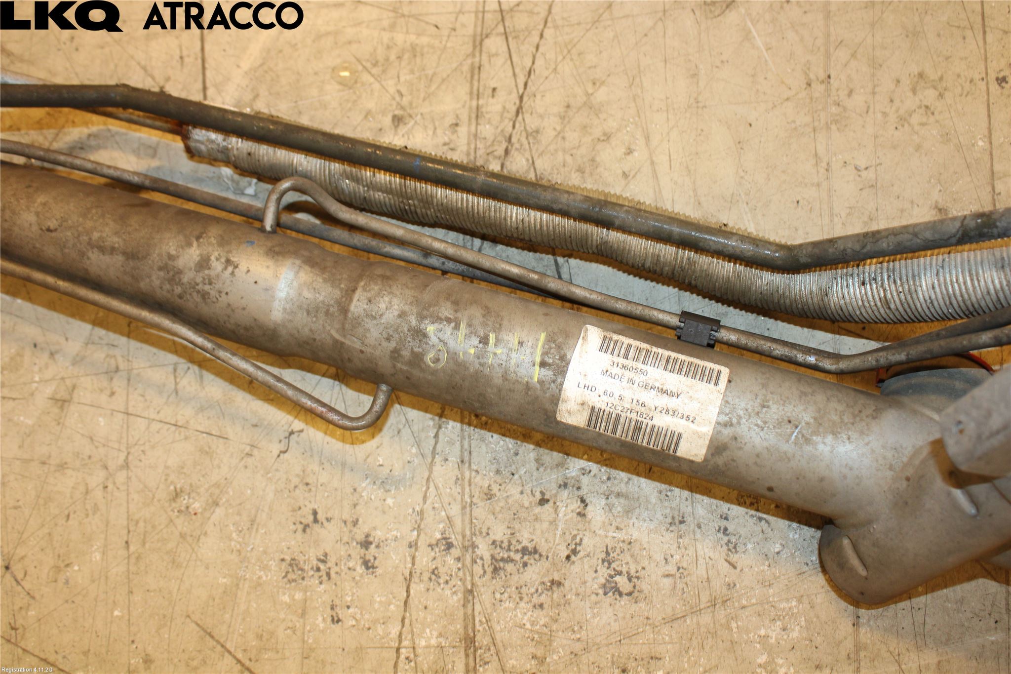 Volvo V60 11-13 Servo Snekke - Tannstang