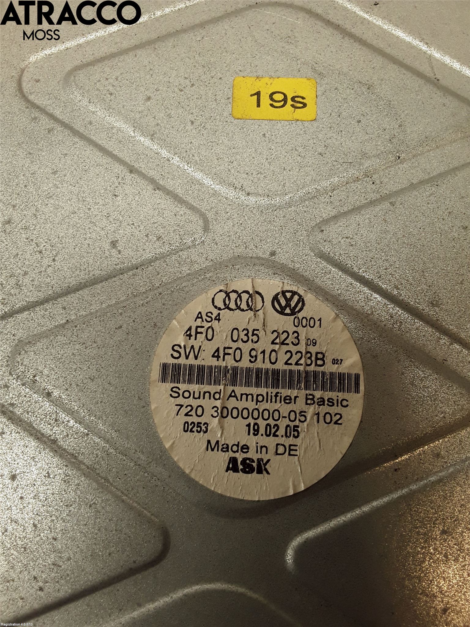 Audi A6/S6     05-11 Stereo Forsterker