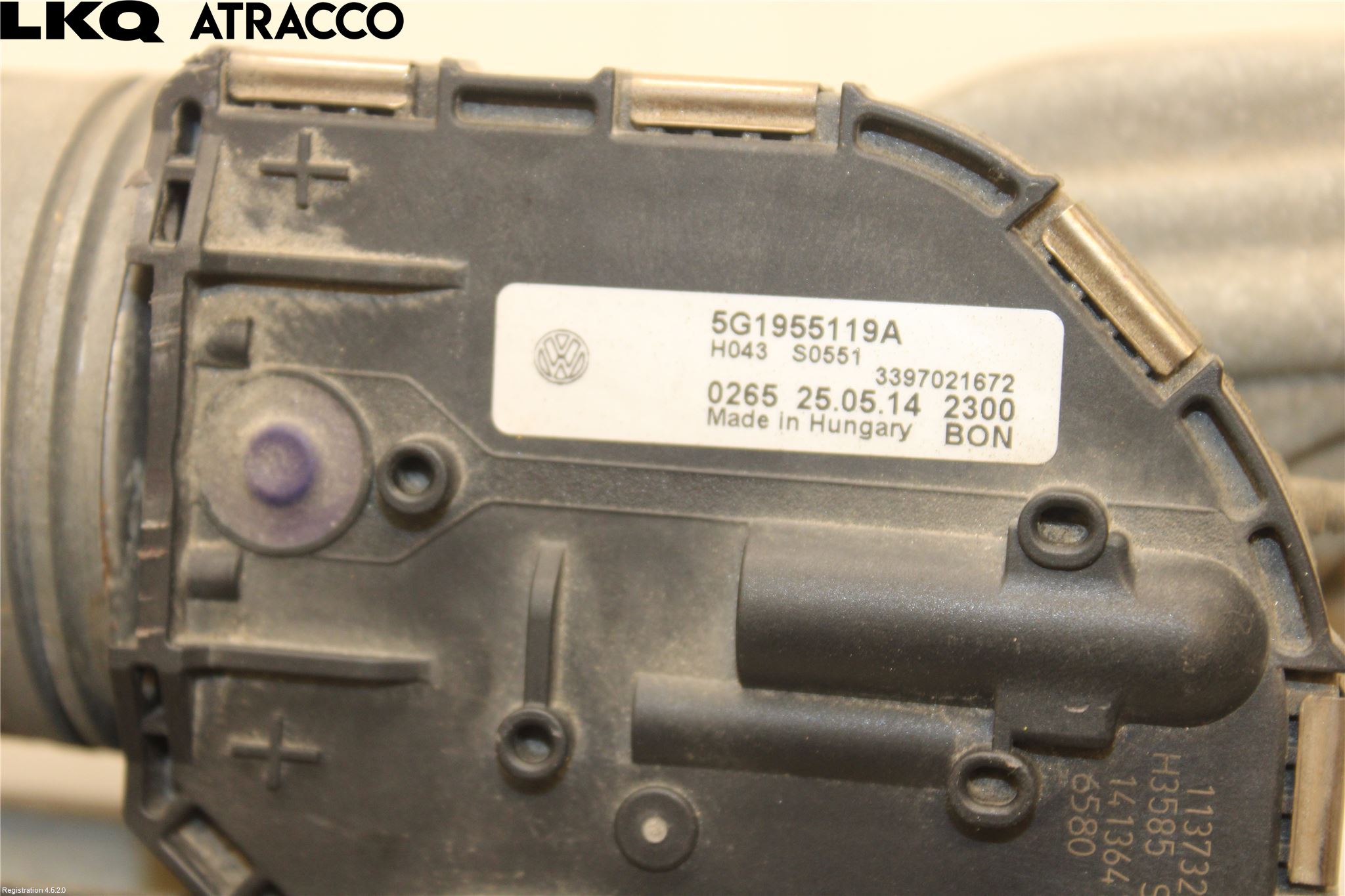 Volkswagen VW GOLF / E-GOLF VII 13-20 Viskermotor Frontrute