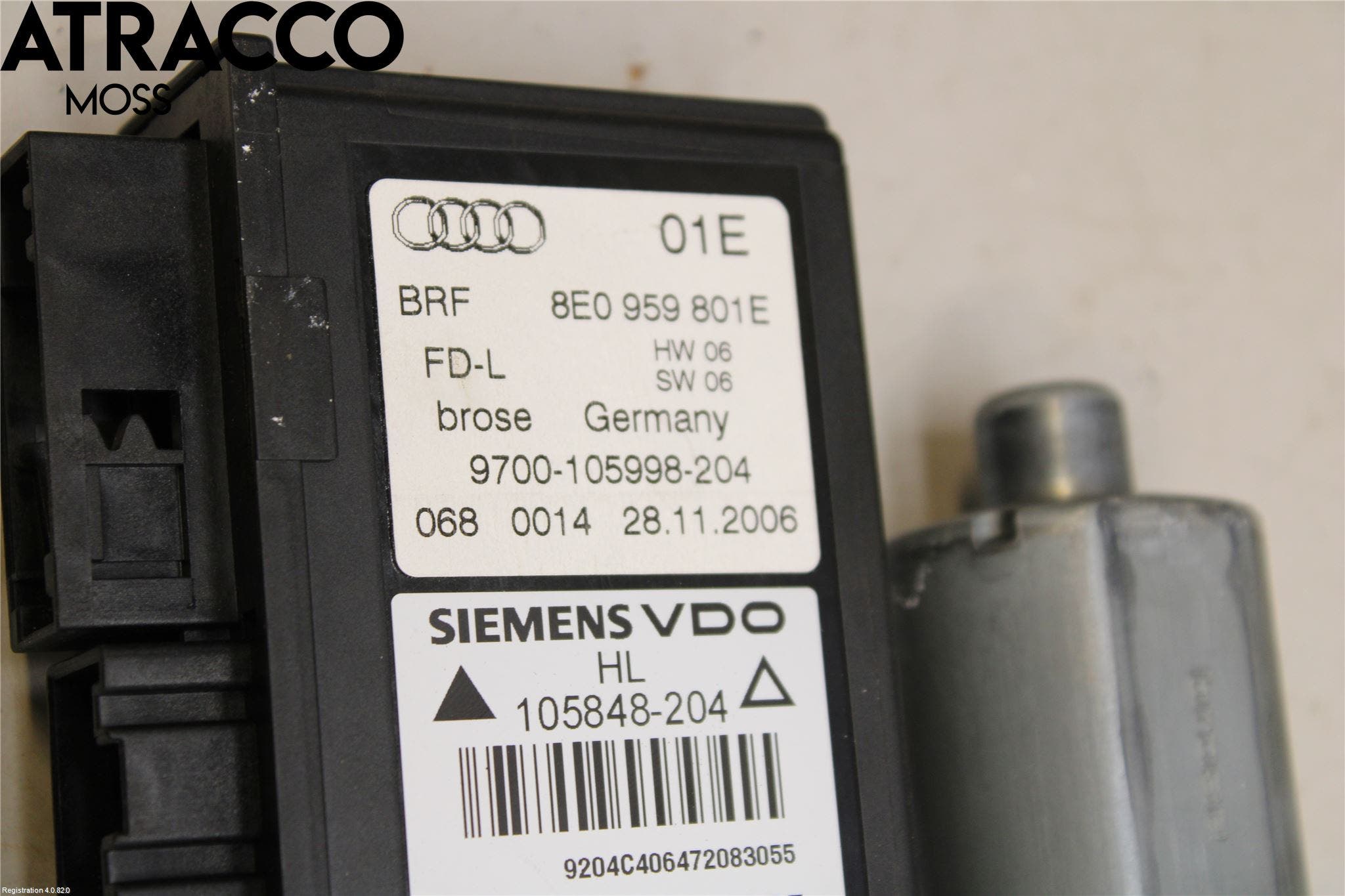 Audi A4/S4 05-07 Vindusheismotor