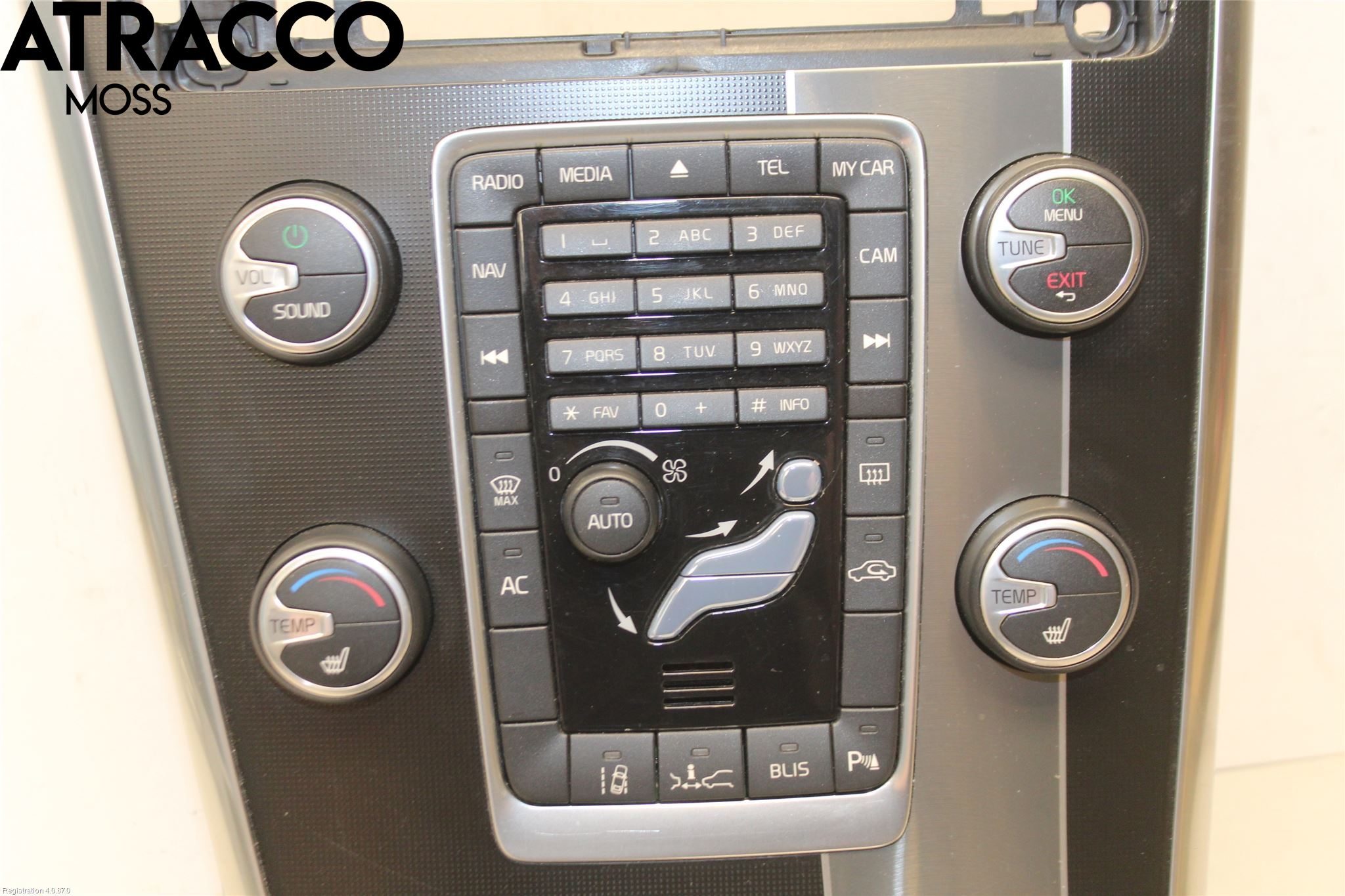 Volvo XC60 14-17 Varme Ac Betjening-Display