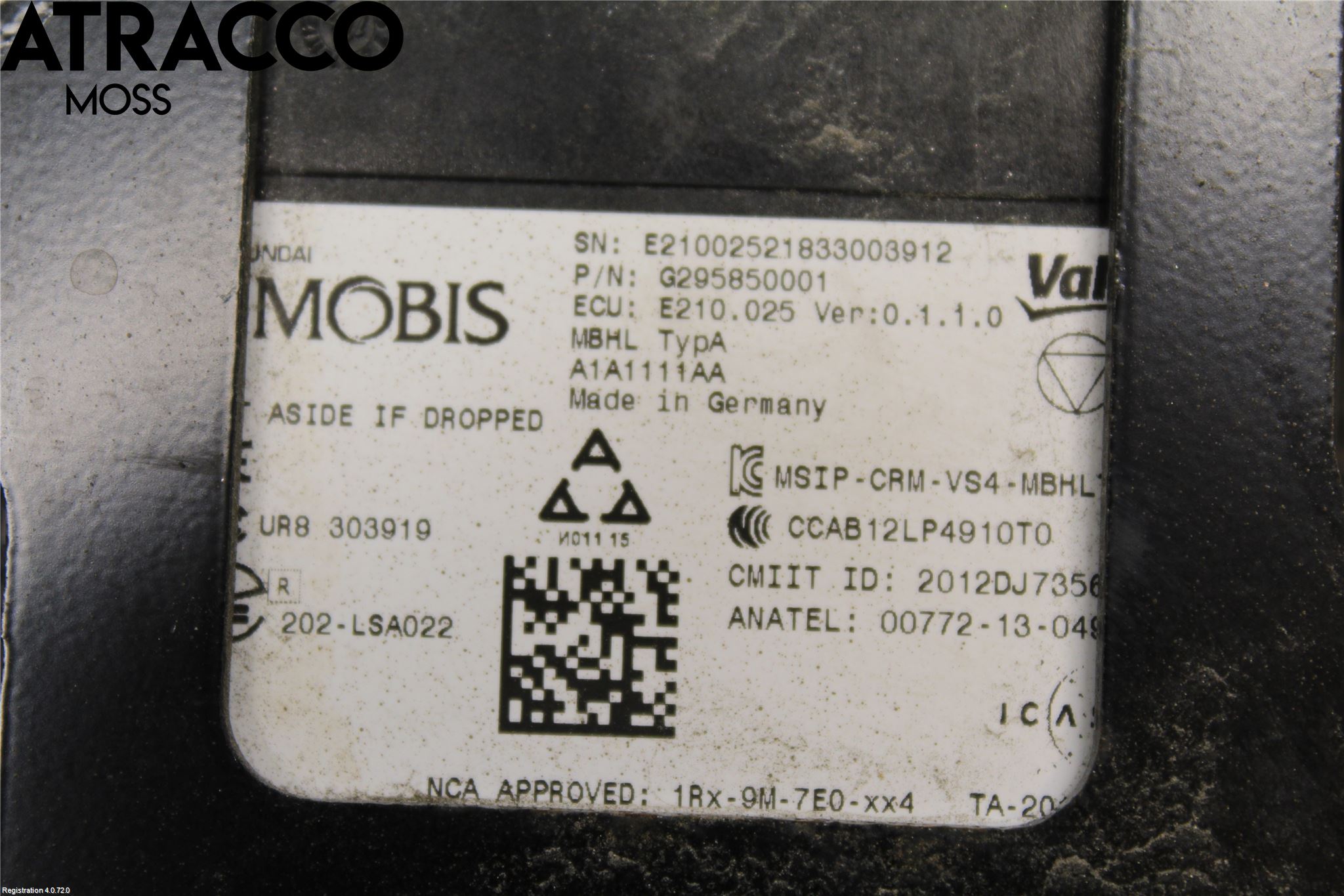 Hyundai IONIQ AE 17-22 Sensor Kollisjonsbeskyttelse