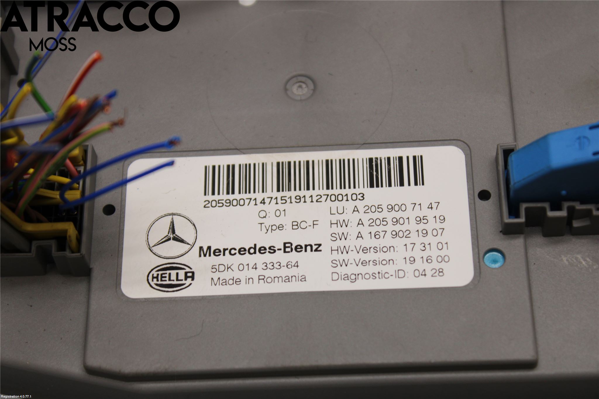 Mercedes-Benz MB EQC (N293) 20- Styreenhet Øvrig