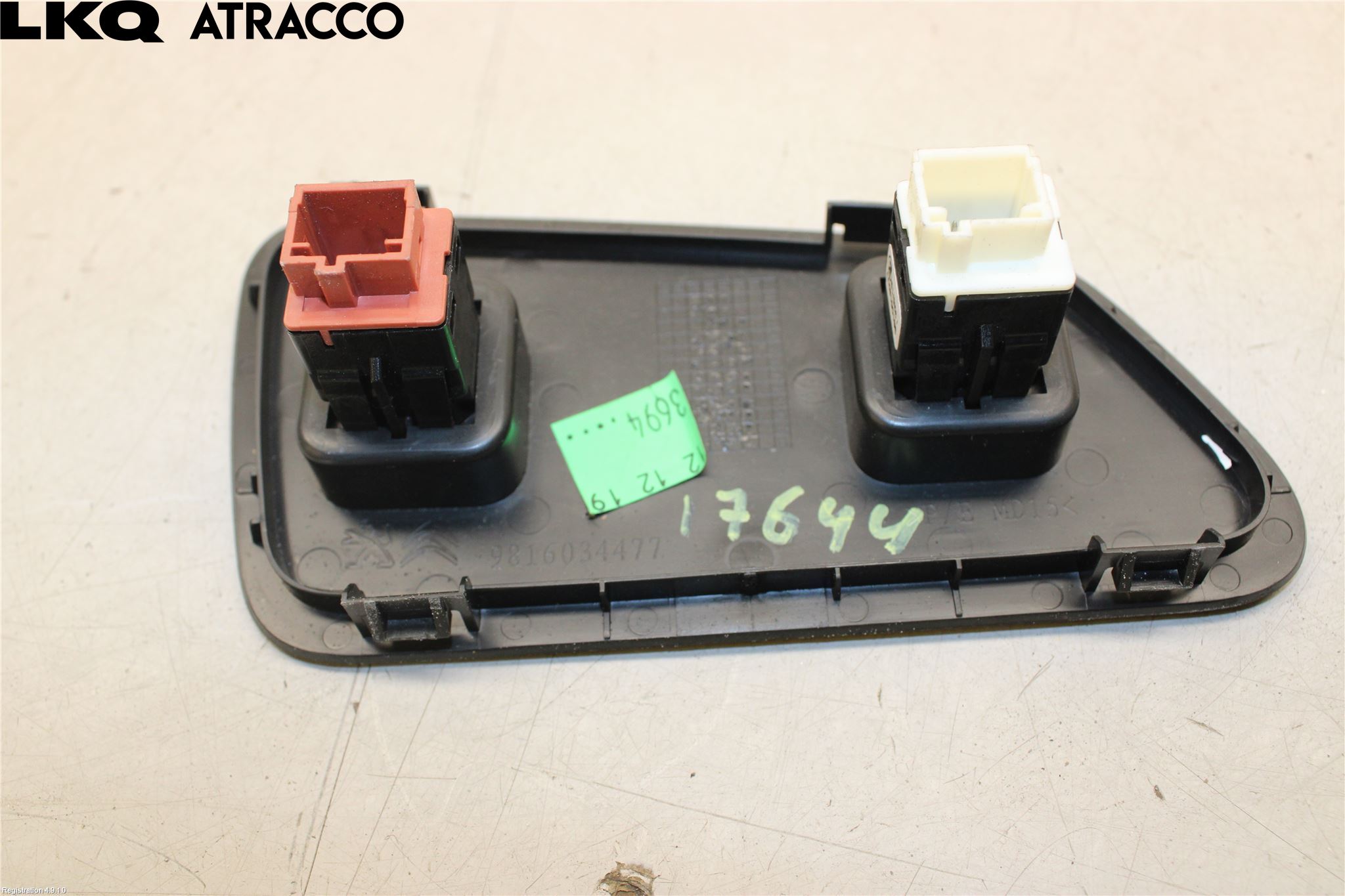 Peugeot 3008 17-24 Bryter Bakluke