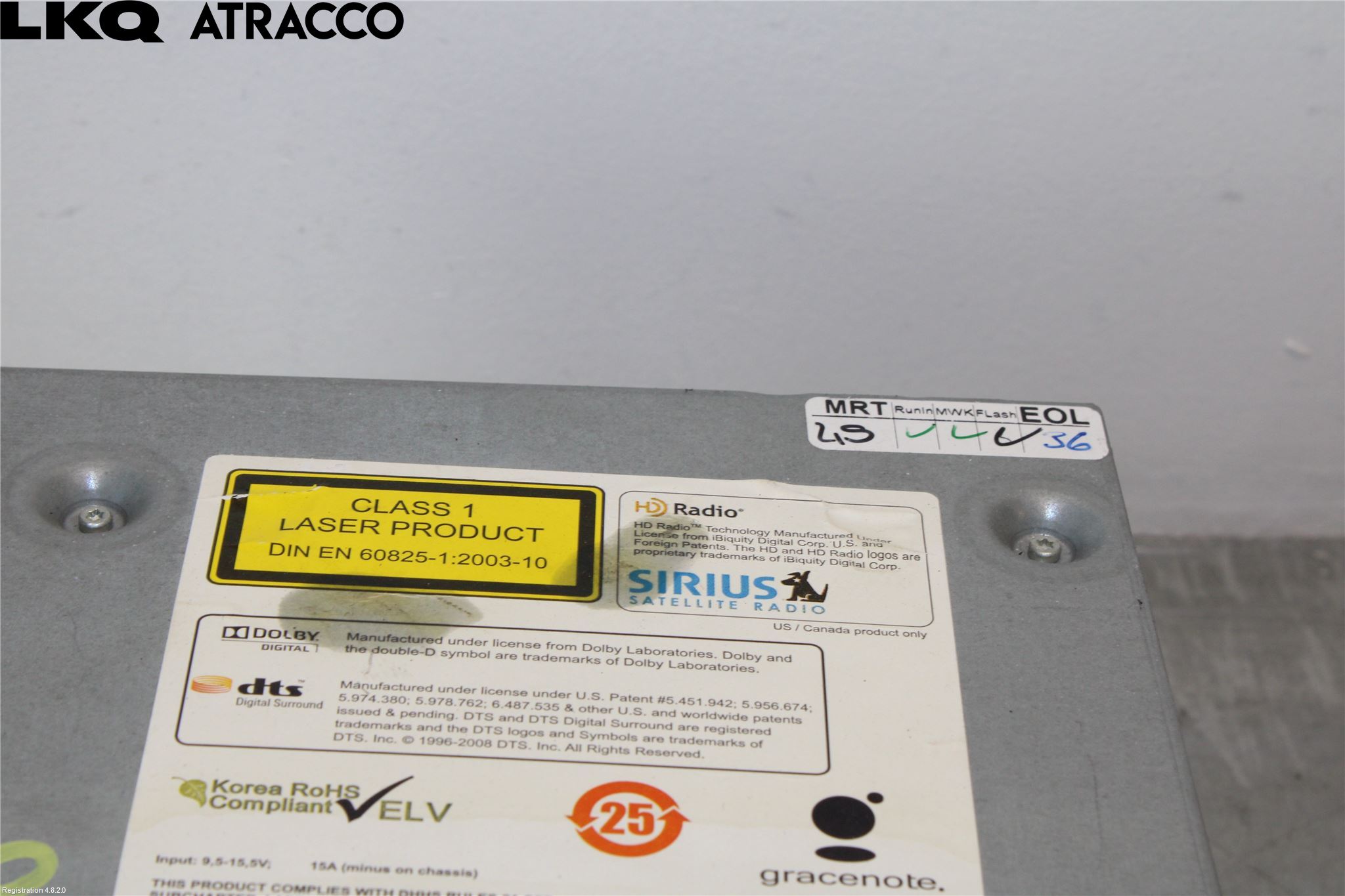 BMW 3 E90/91 SED/TOU 05-12 Stereo Radio Med Cd