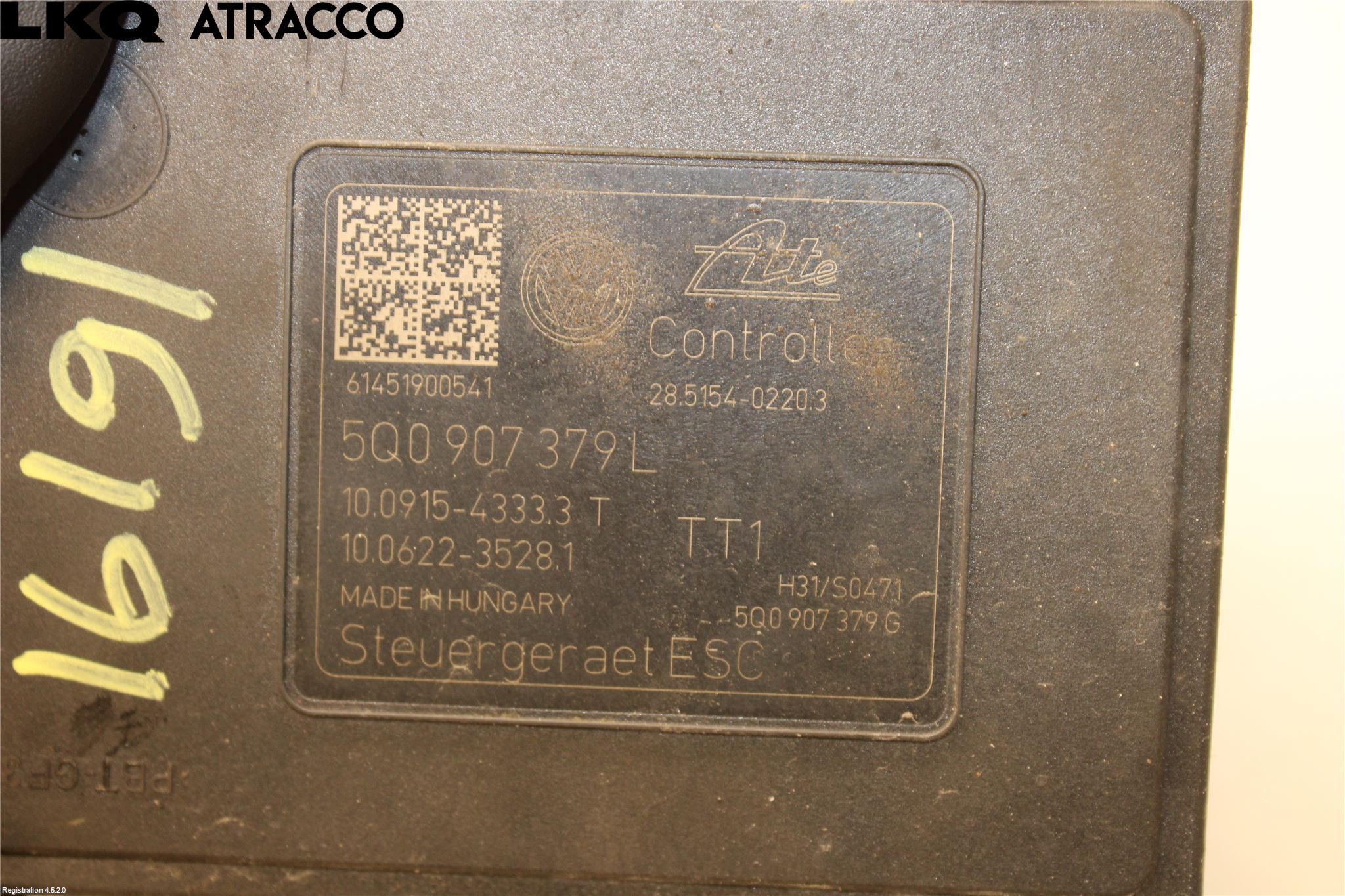 Volkswagen VW GOLF / E-GOLF VII 13-20 Abs Hydraulikkaggregat