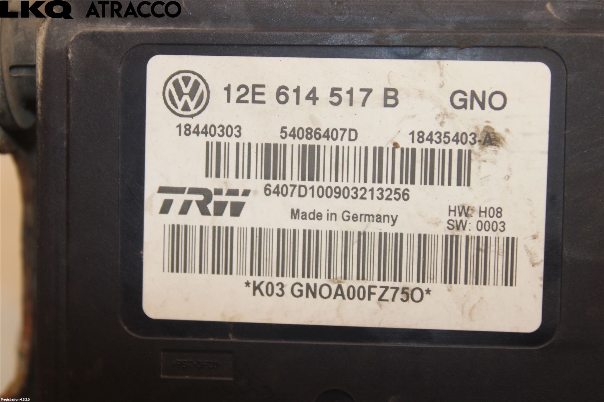 Volkswagen VW UP! / E-UP! Abs Hydraulikkaggregat