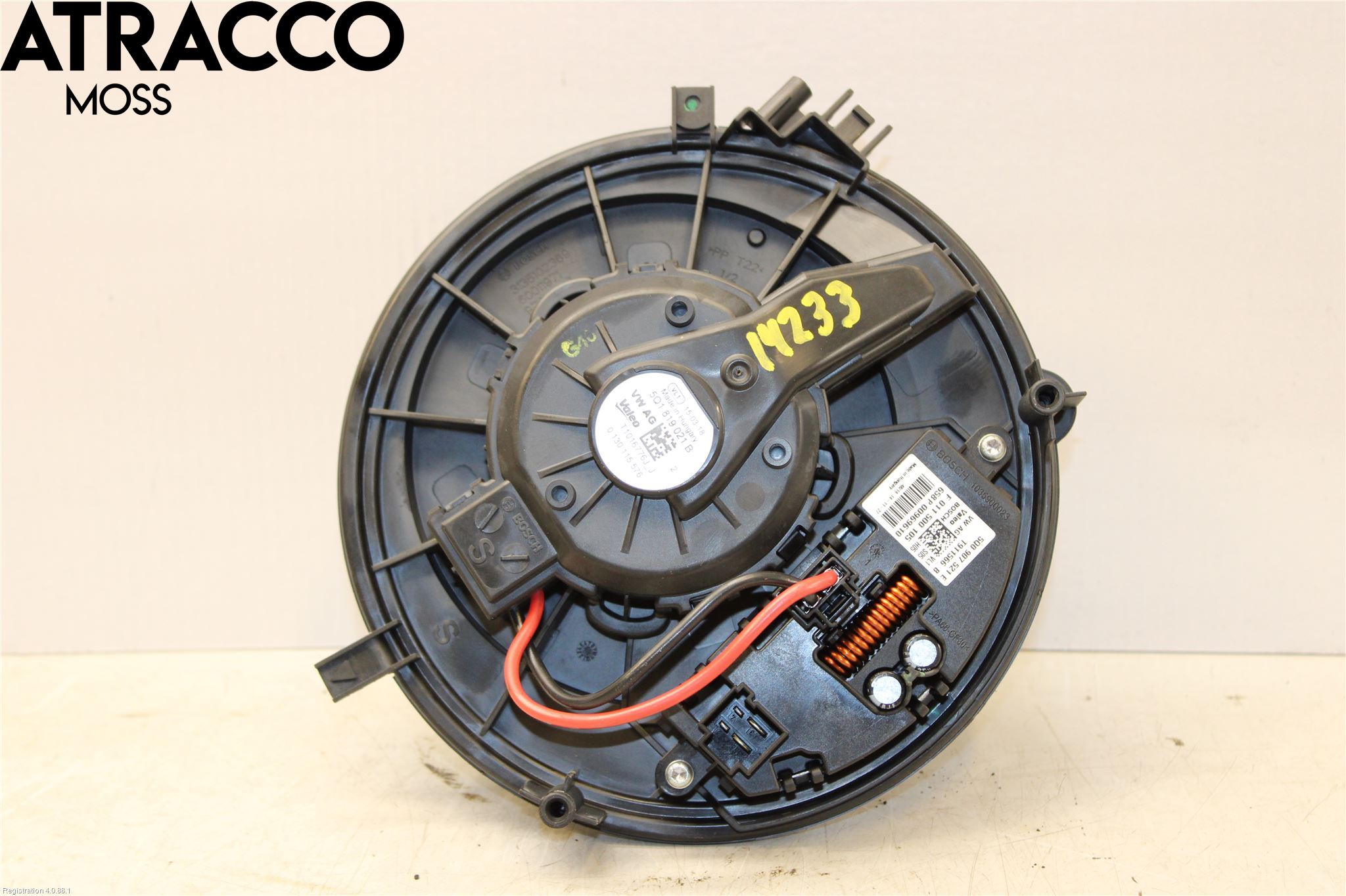 Volkswagen VW GOLF / E-GOLF VII 13-20 Varme Ac Varmeapparatvifte