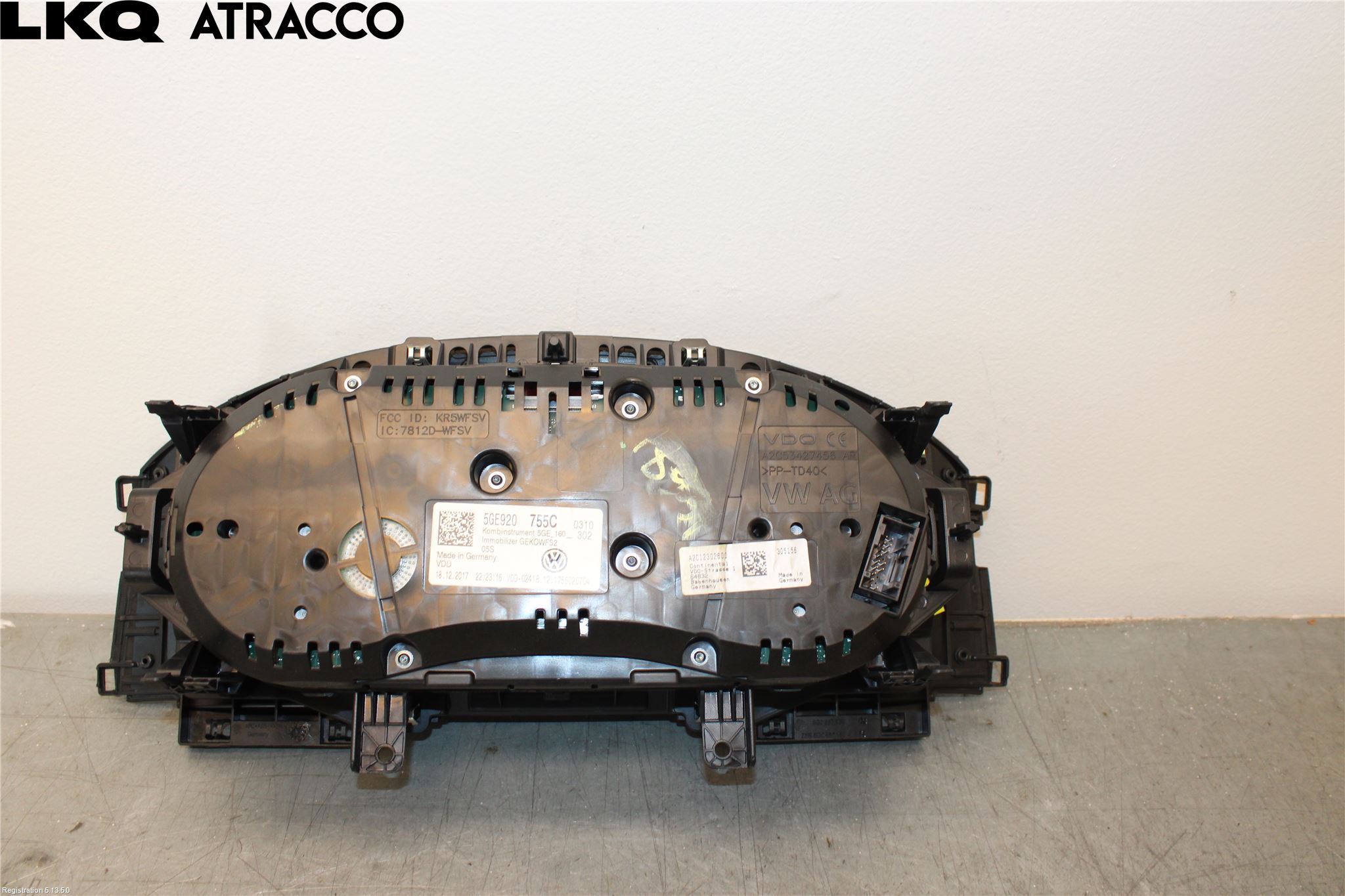 Volkswagen VW GOLF / E-GOLF VII 13-20 Instr Speedometer