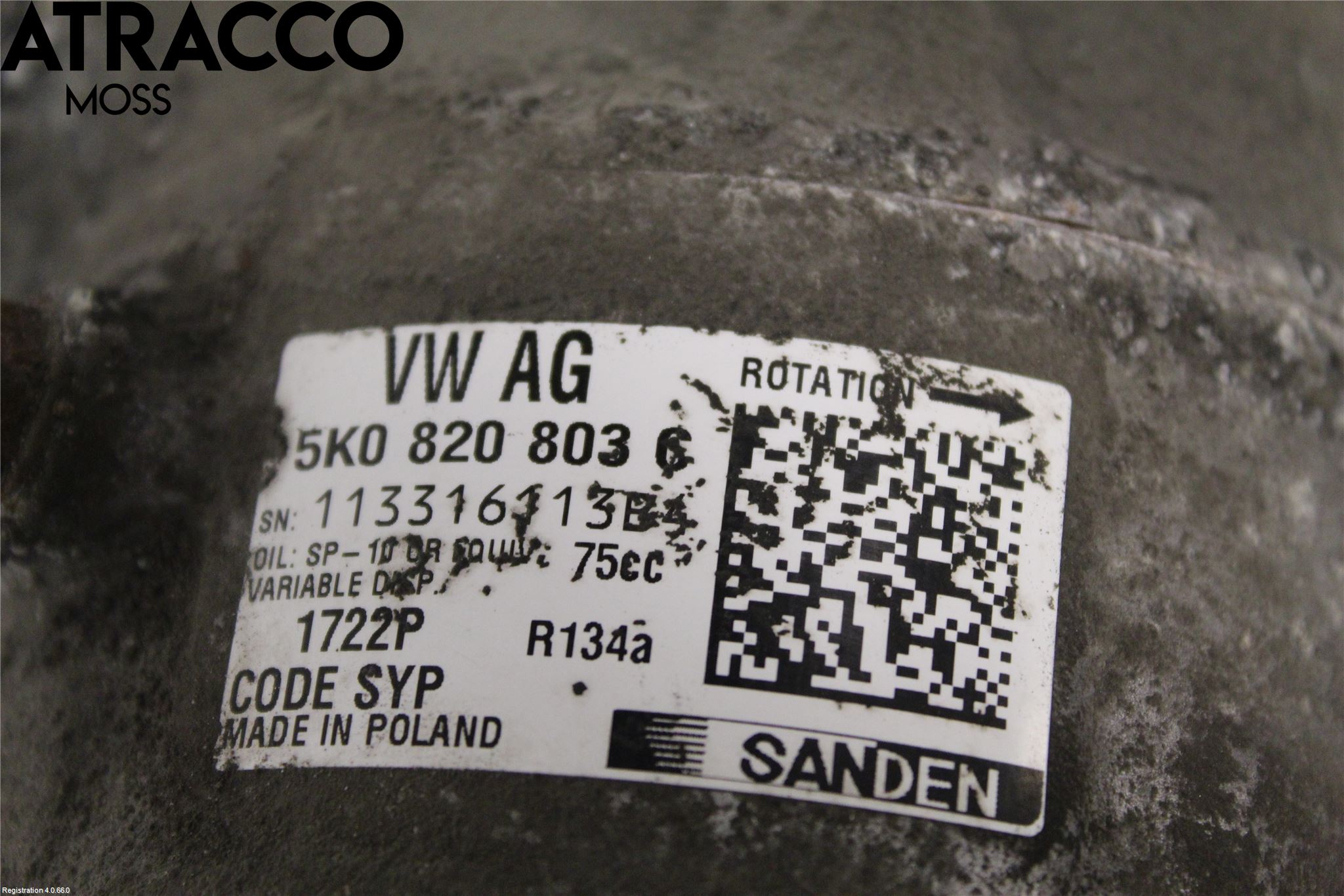 Audi A1/S1 11-18 Varme Ac Kompressor