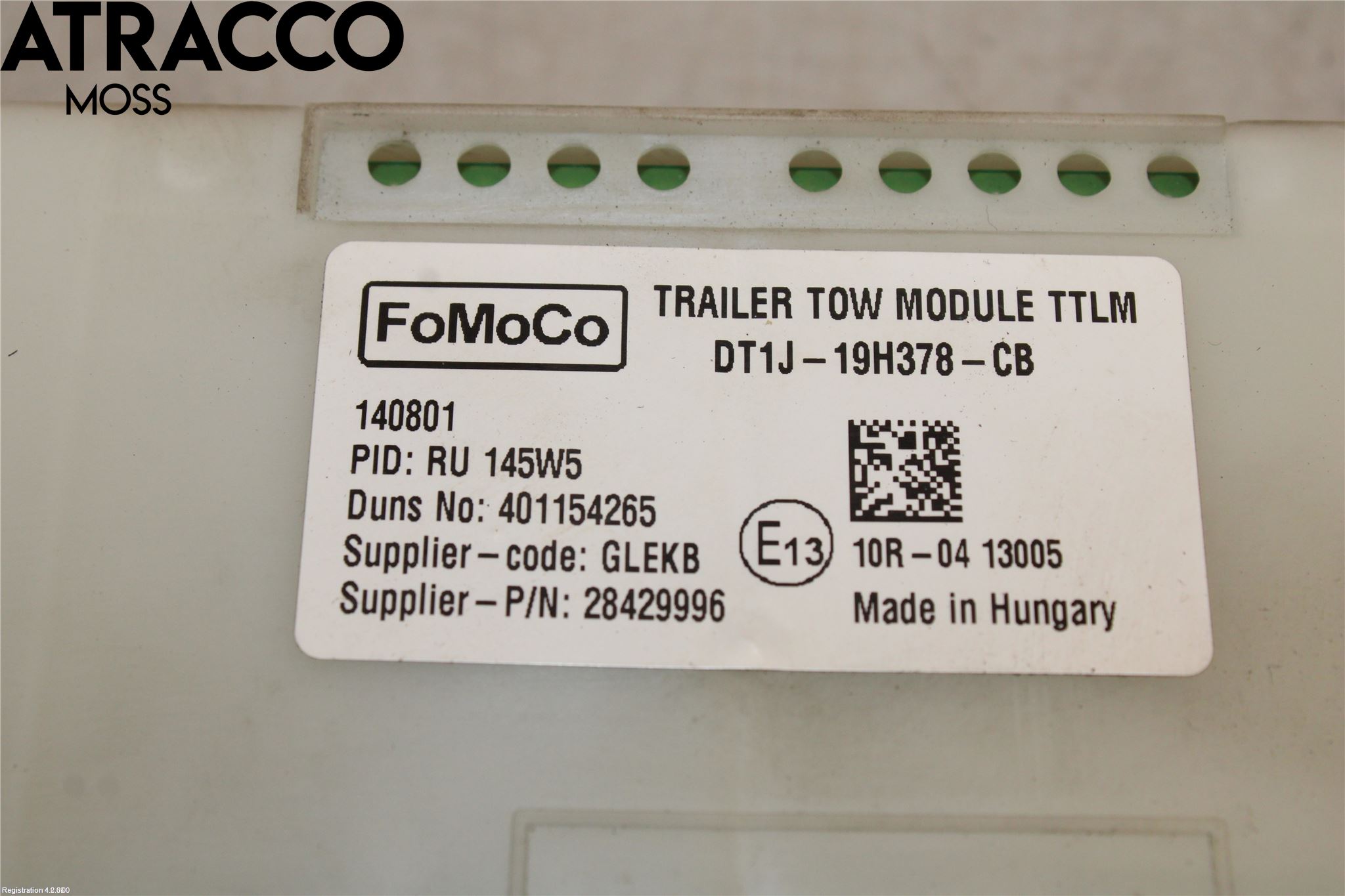 Ford TRANSIT/TOURNEO CONNECT 13-22 Styreenhet Tilhengerfeste