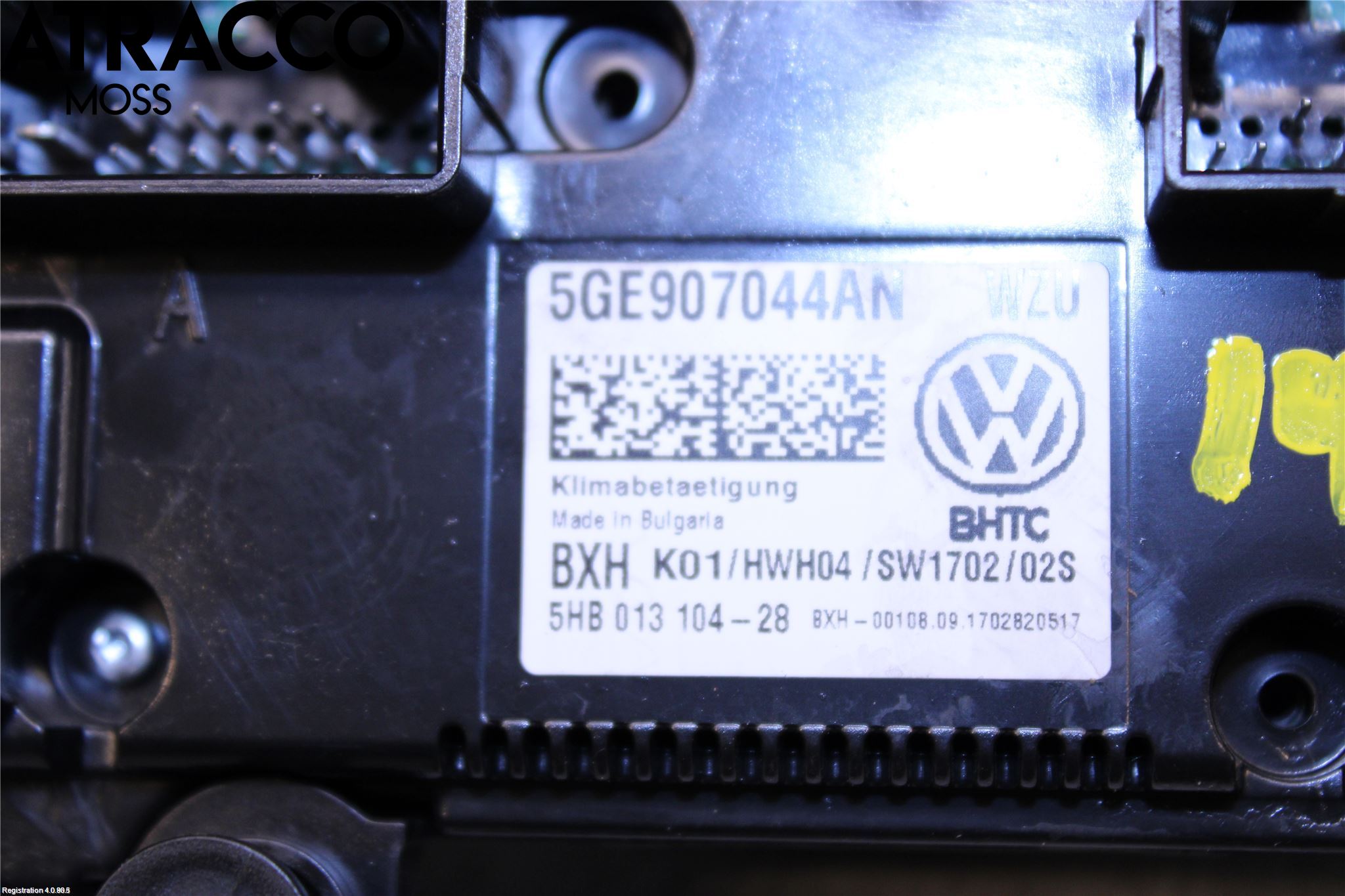 Volkswagen VW GOLF / E-GOLF VII 13-20 Varme Ac Betjening-Display