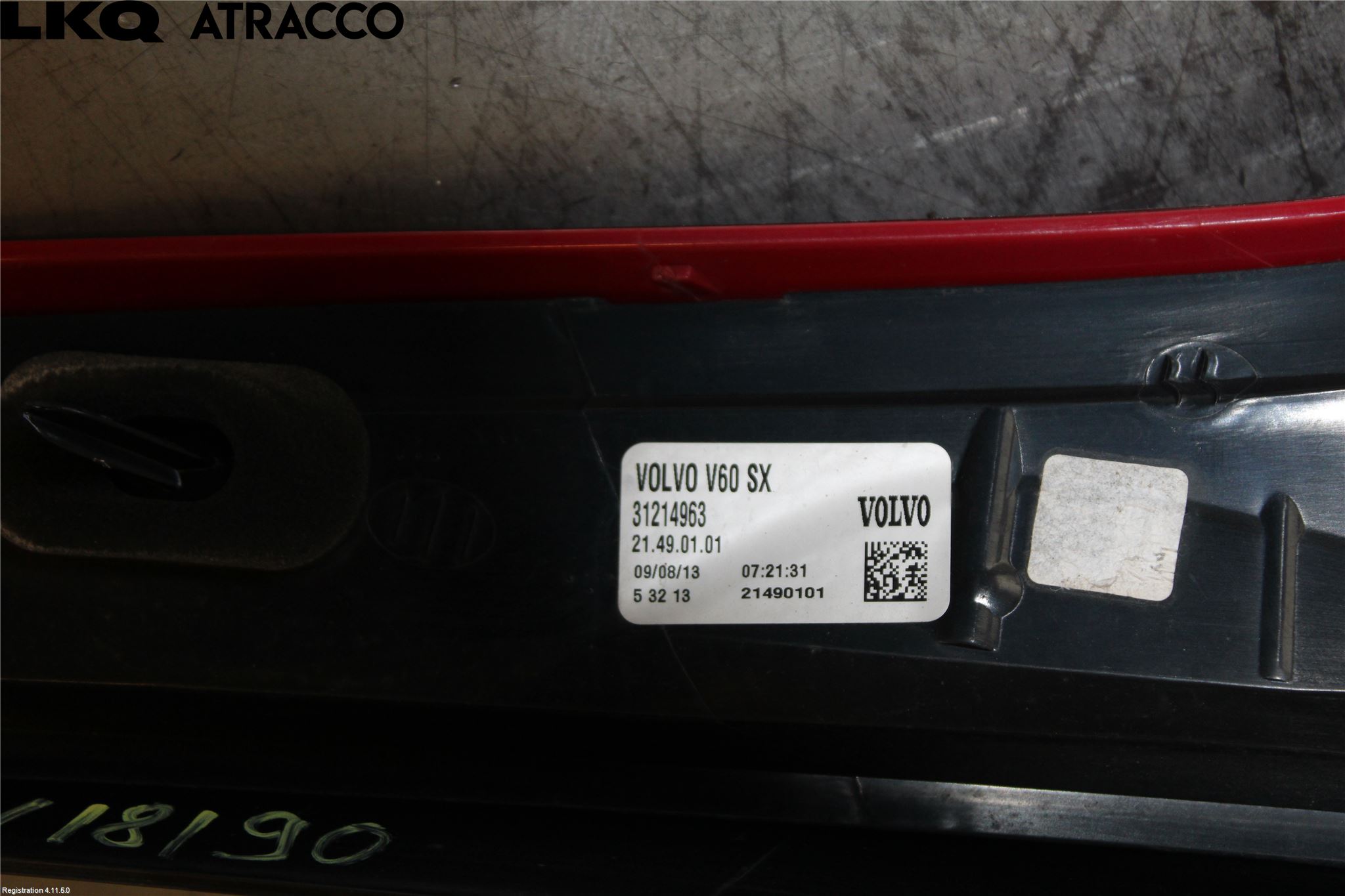 Volvo V60 14-18 Baklykt Venstre