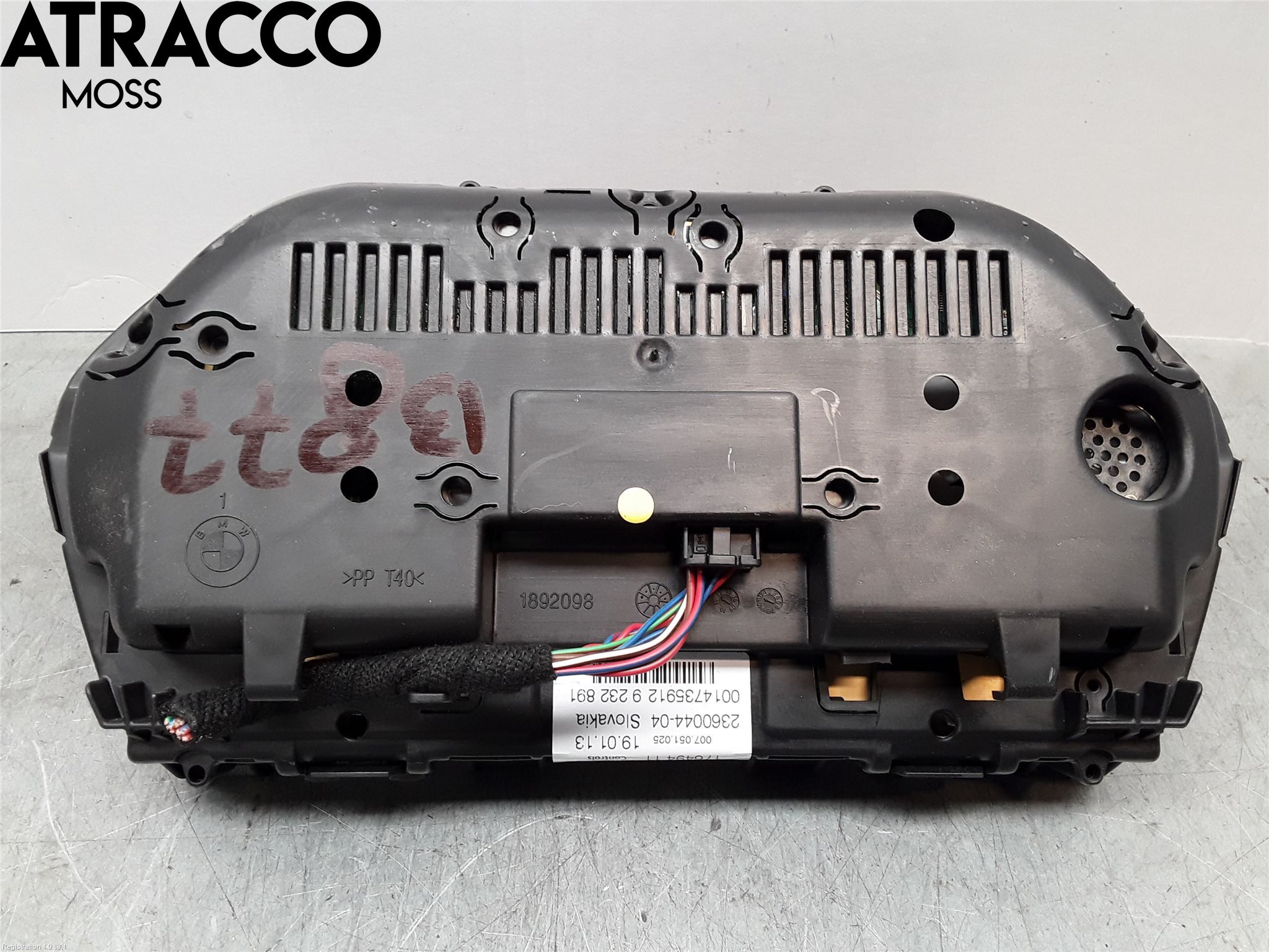 BMW 1 F20/F21 11-19 Instr Speedometer