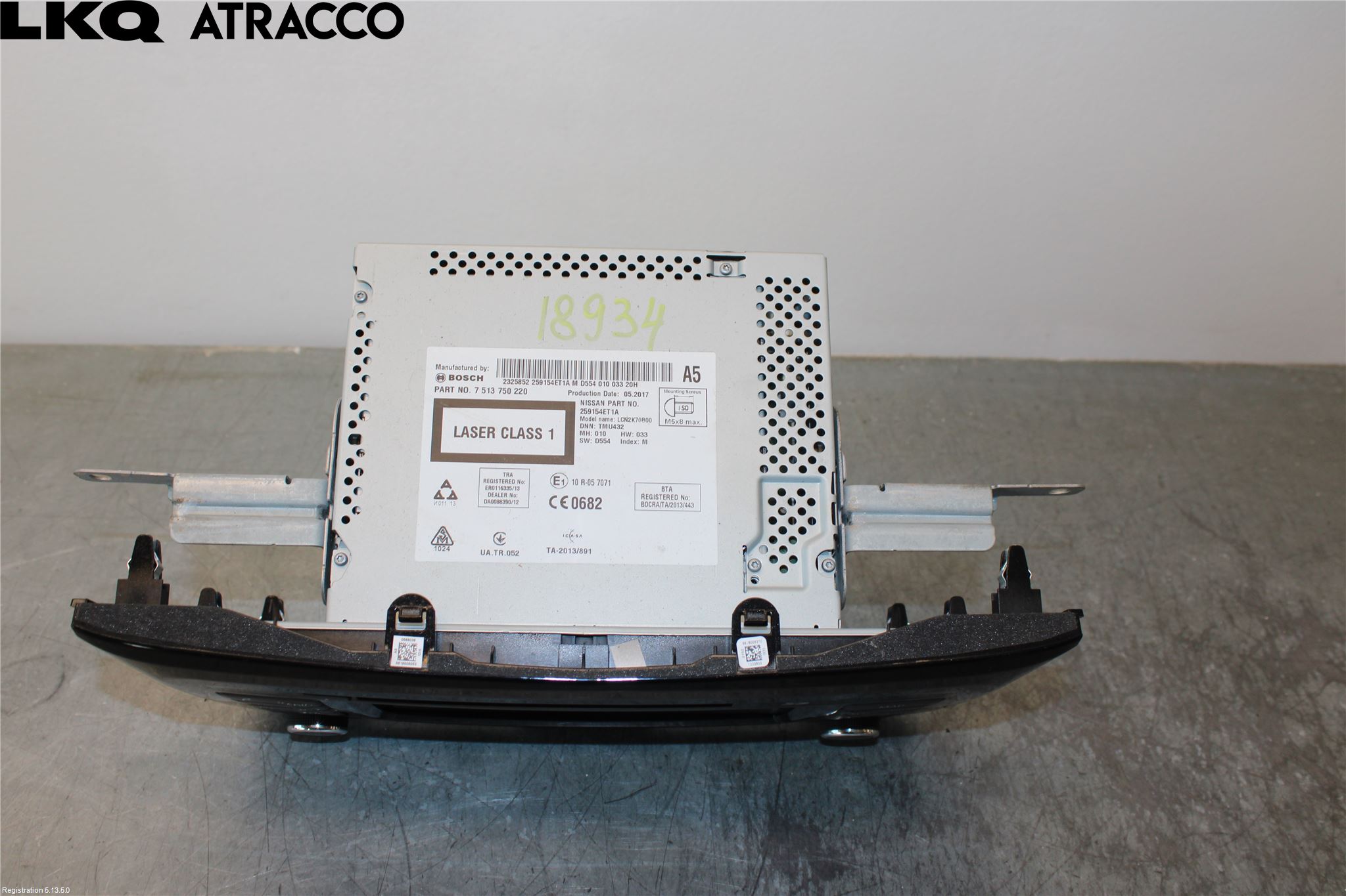 Nissan QASHQAI 14-17 Stereo Radio