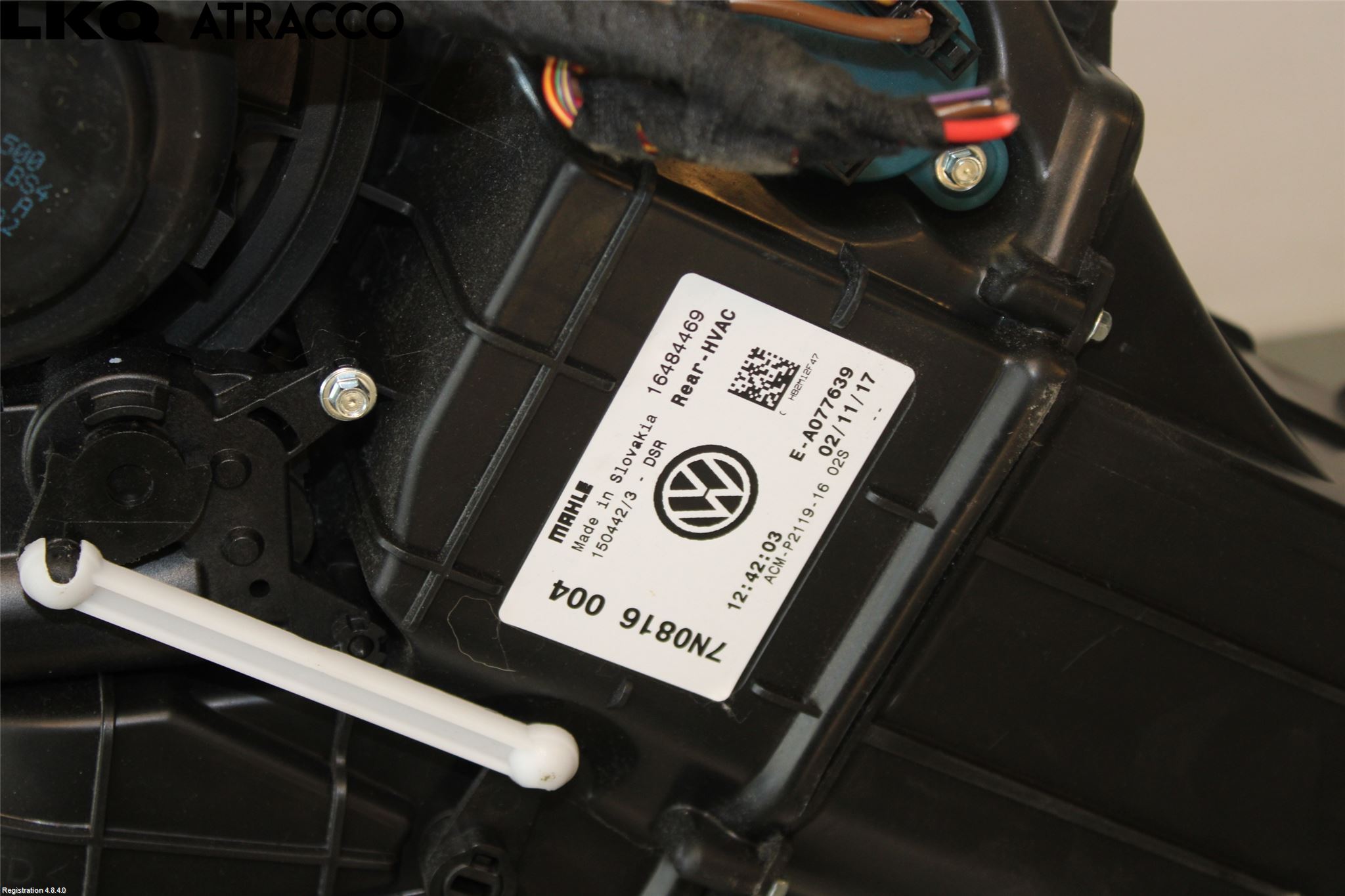 Volkswagen VW SHARAN 11- Varmeapparat Ekstra (Bak)