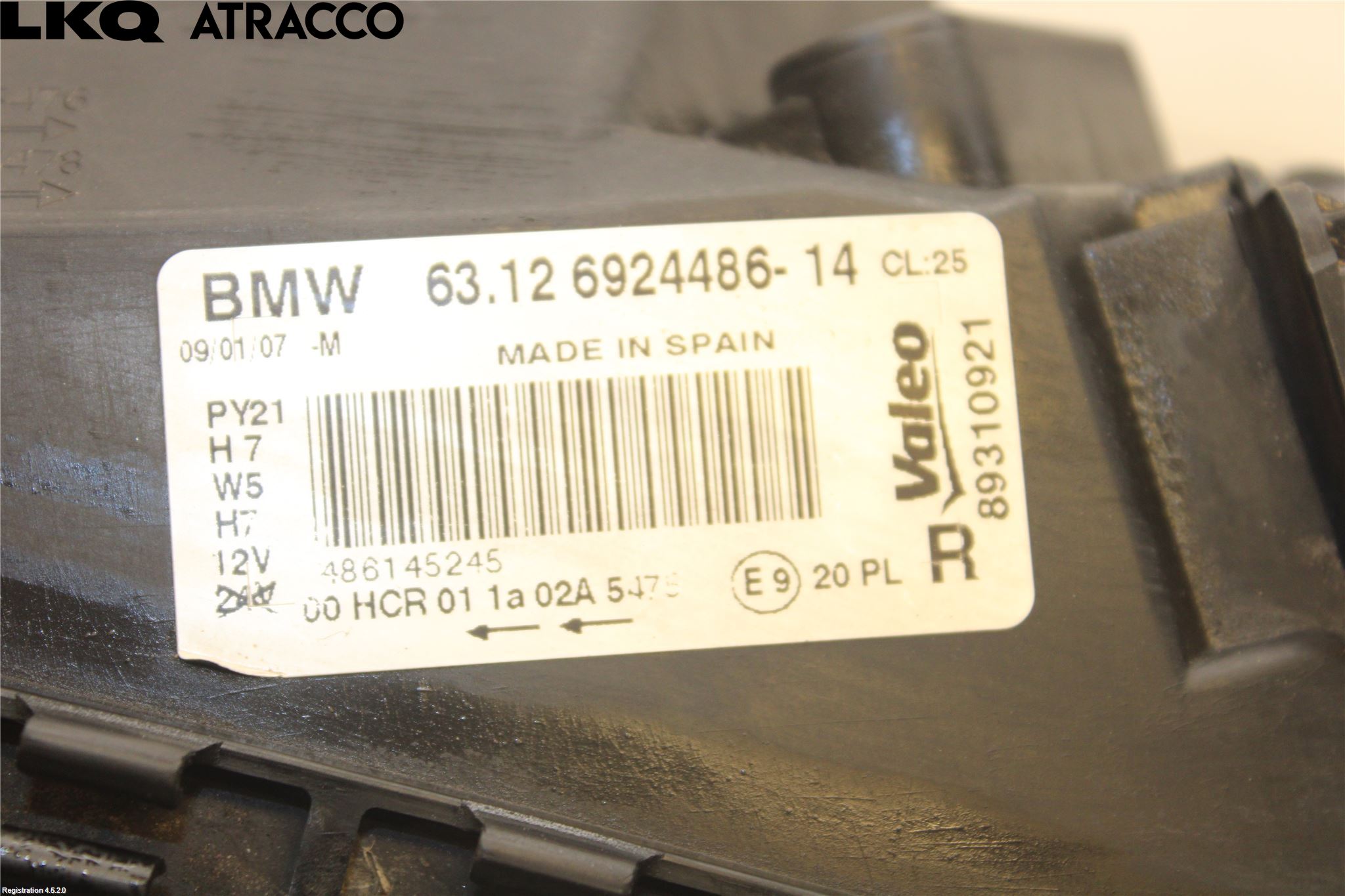 BMW 1 E87/81 5D/3D 03-11 Frontlykt Høyre