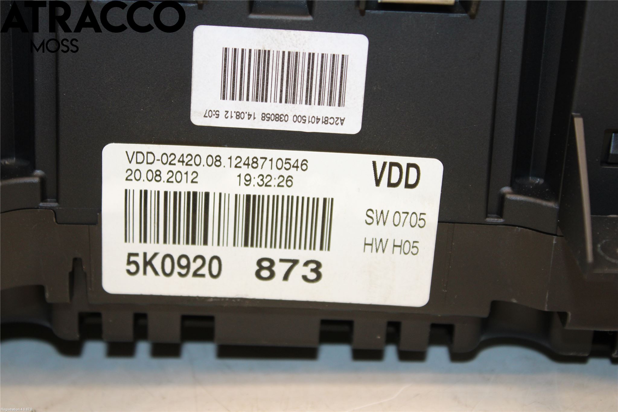 Volkswagen VW GOLF VI 09-13 Instr Kombinert