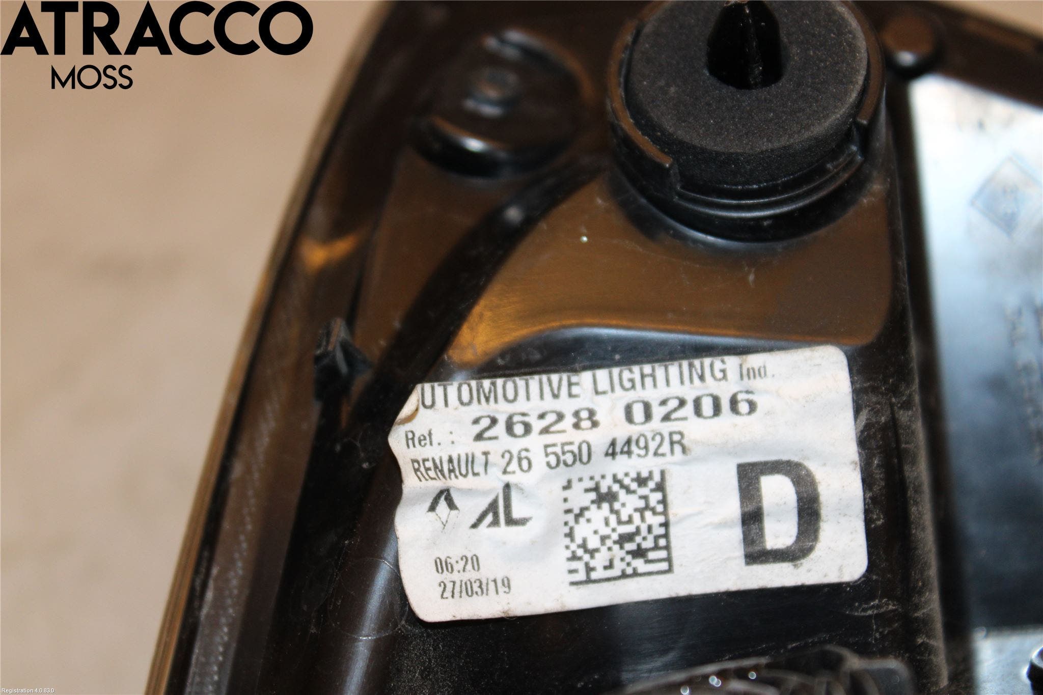 Renault ZOE/E-TECH 13- Baklykt Høyre