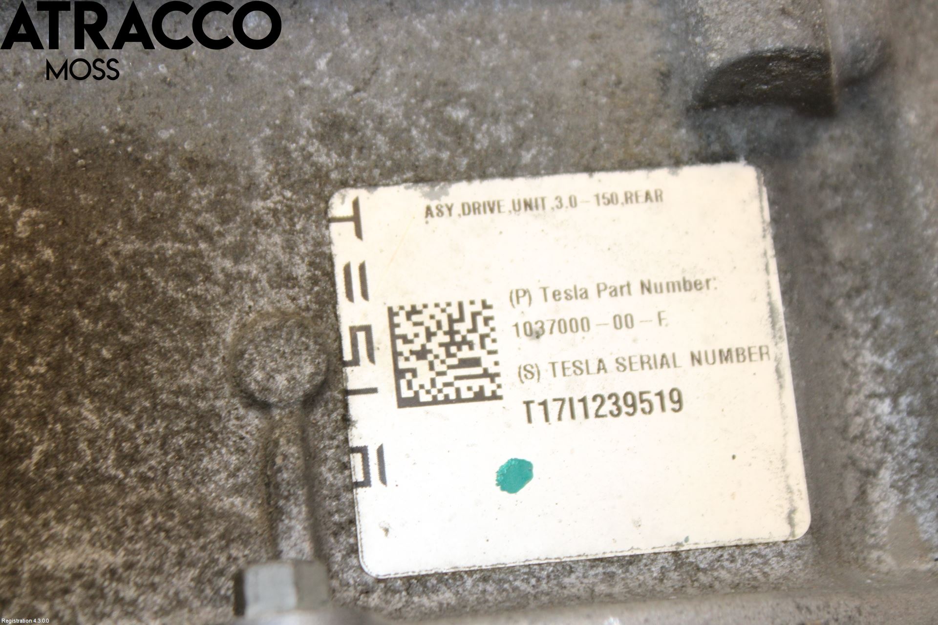 Tesla MODEL S 13- Motor Elektrisk Fram