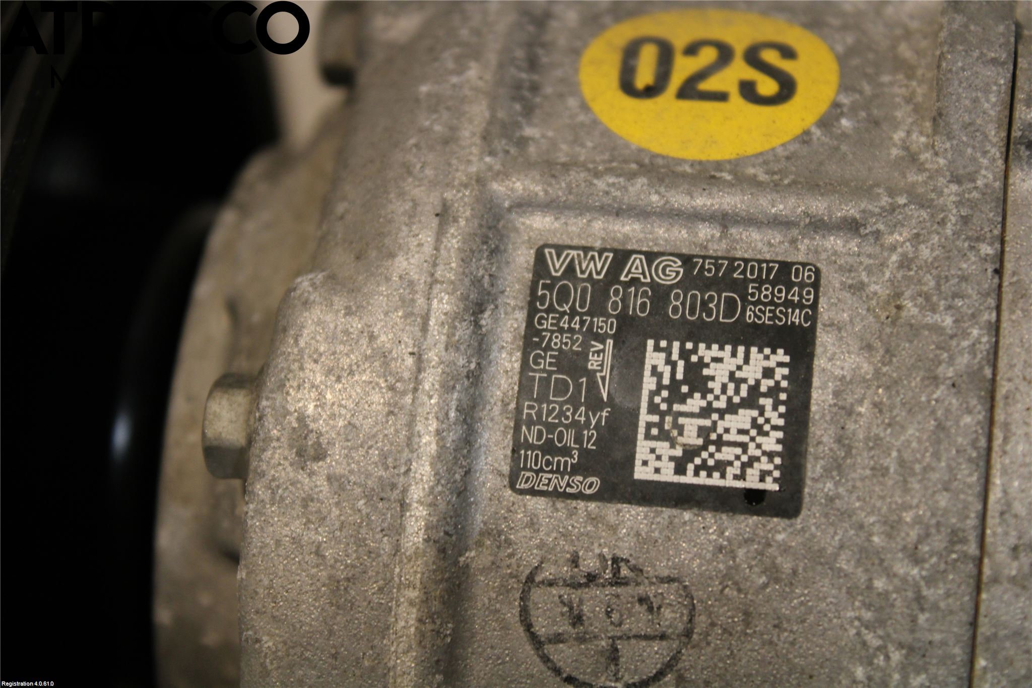 Volkswagen VW PASSAT 15-19 Varme Ac Kompressor