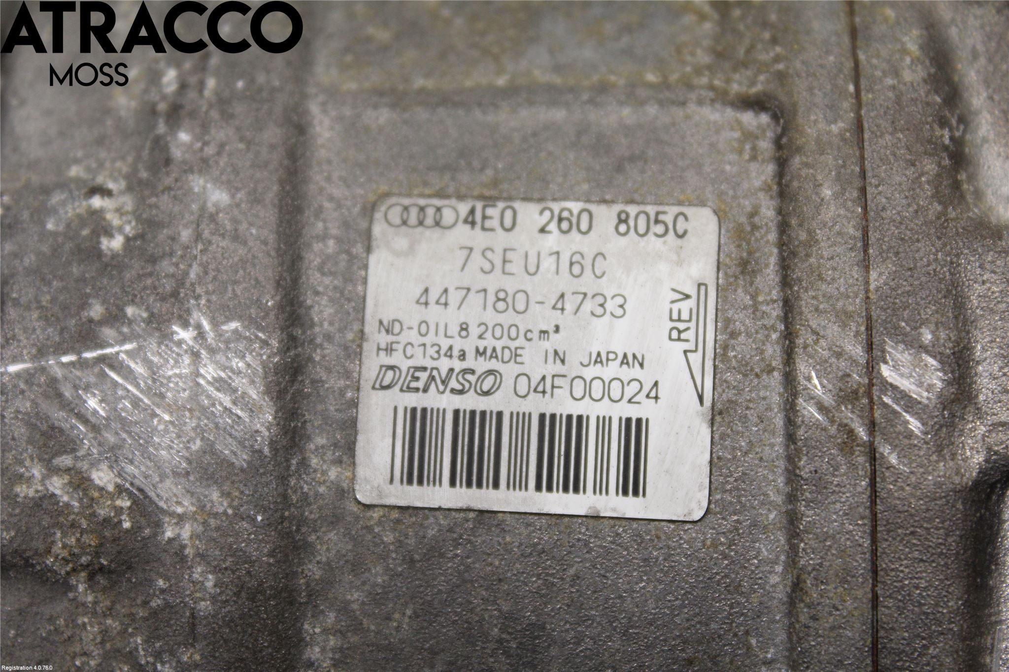 Audi A8/S8 4E  02-09 Varme Ac Kompressor