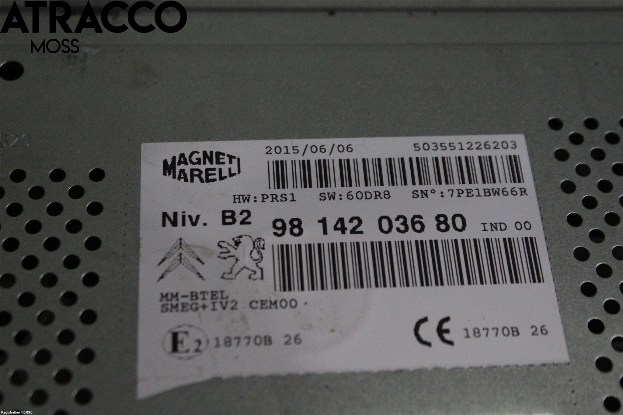 Peugeot PARTNER 08-15 Stereo Radio Med Cd