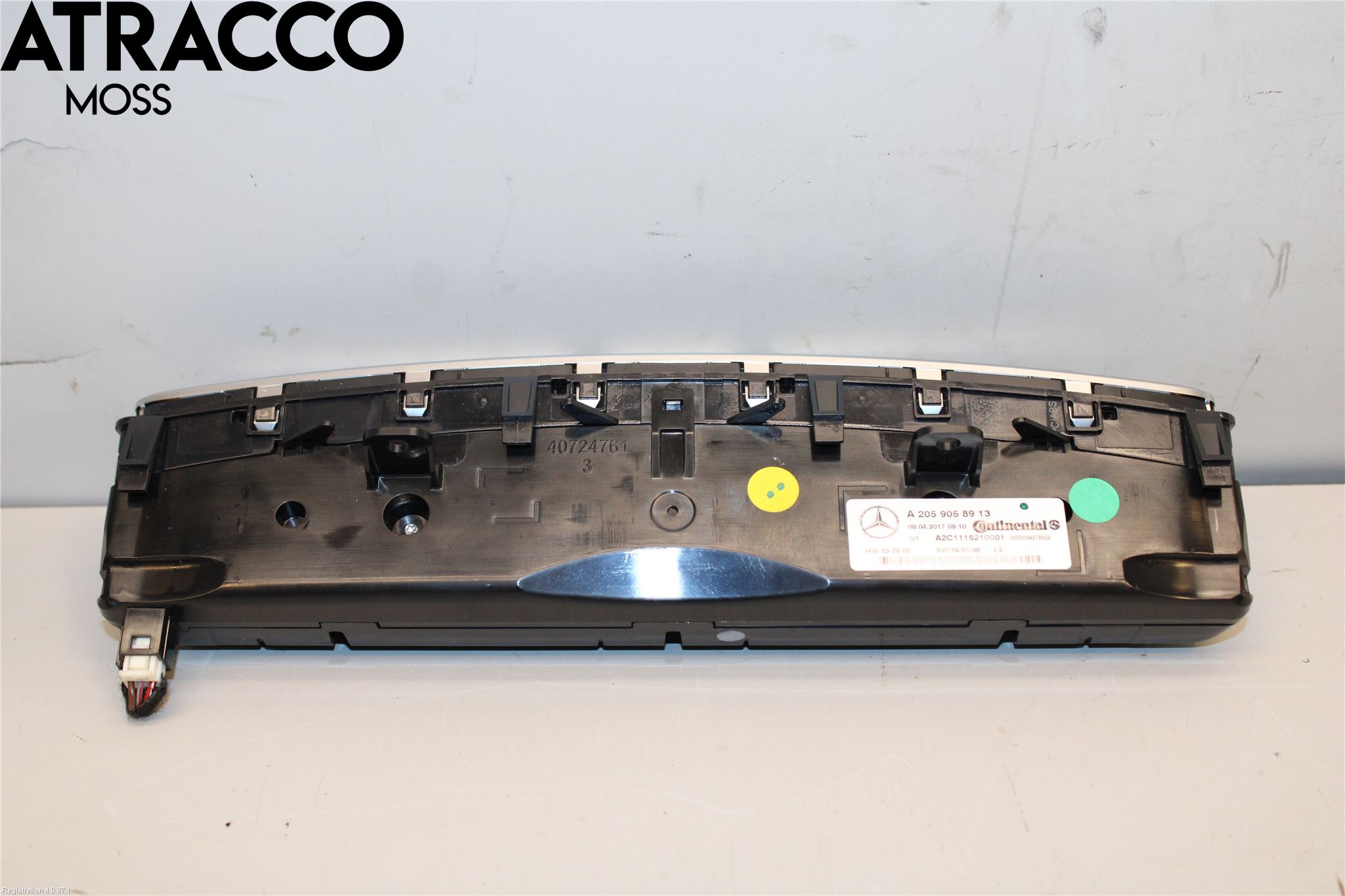 Mercedes-Benz MB GLC-KLASS (X253/C253) 15-22 Varme Ac Betjening-Display