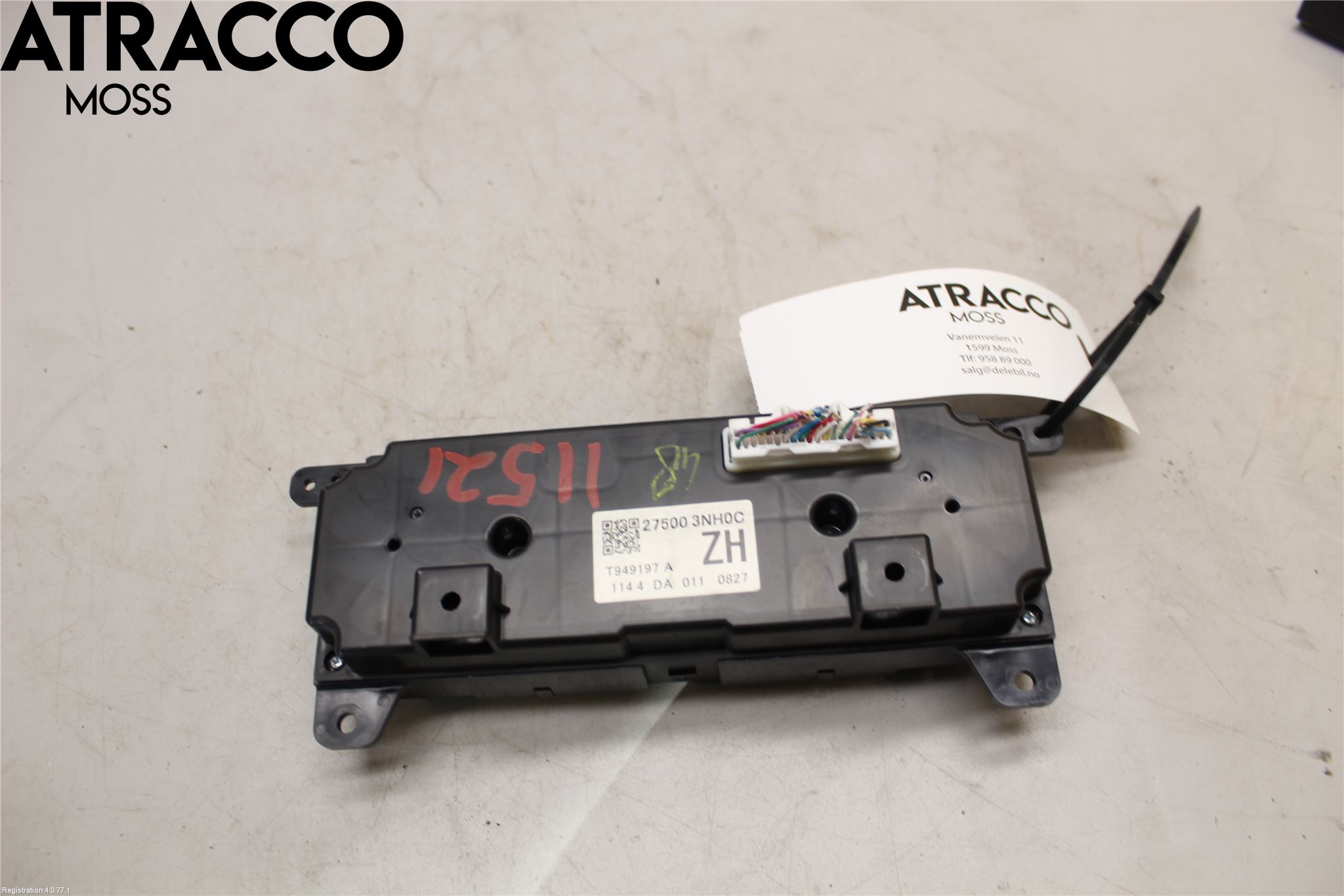 Nissan LEAF 11-17 Varme Ac Betjening-Display
