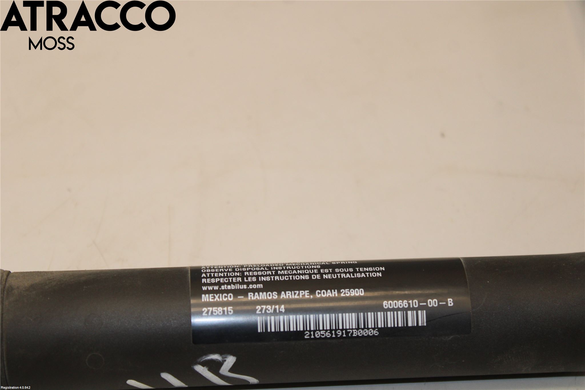 Tesla MODEL S 13- Bakluke Demper-Gassfjær