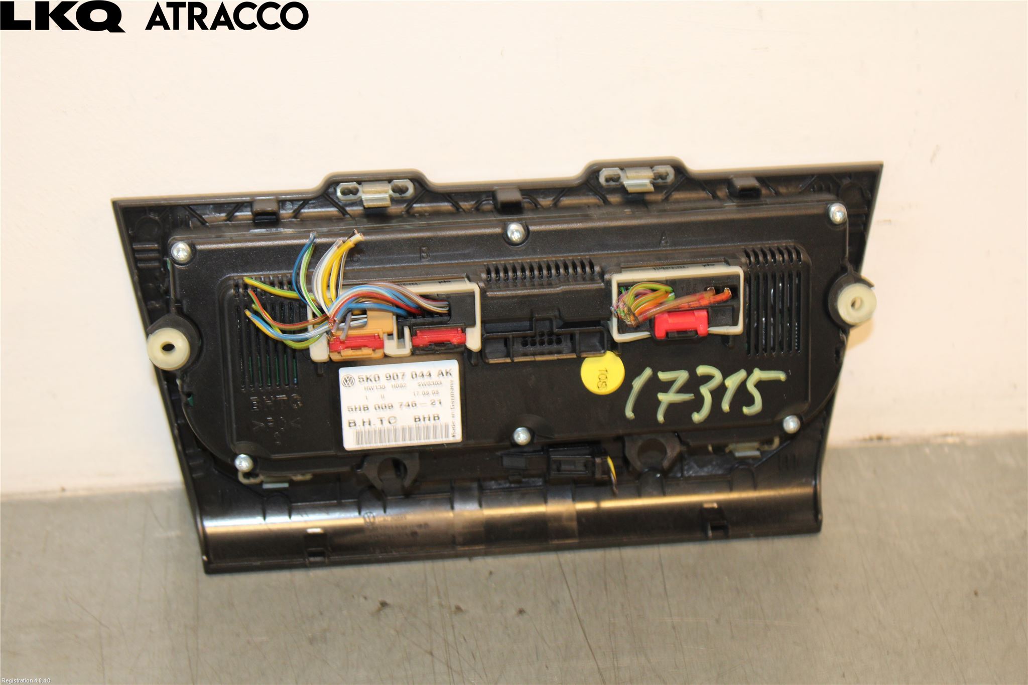 Volkswagen VW GOLF VI 09-13 Varme Ac Betjening-Display