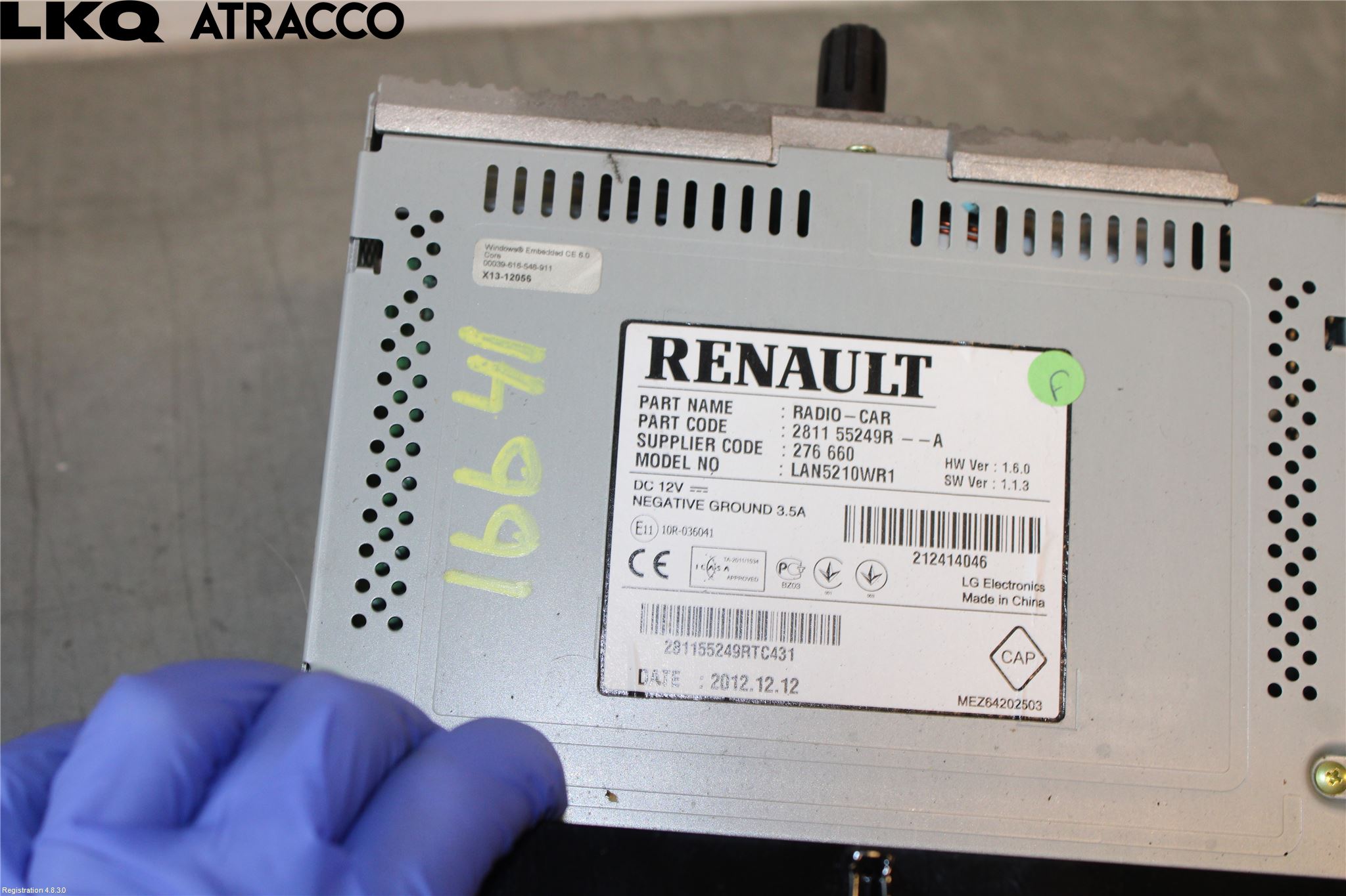 Renault CLIO IV 12-16 Stereo Radio Med Cd