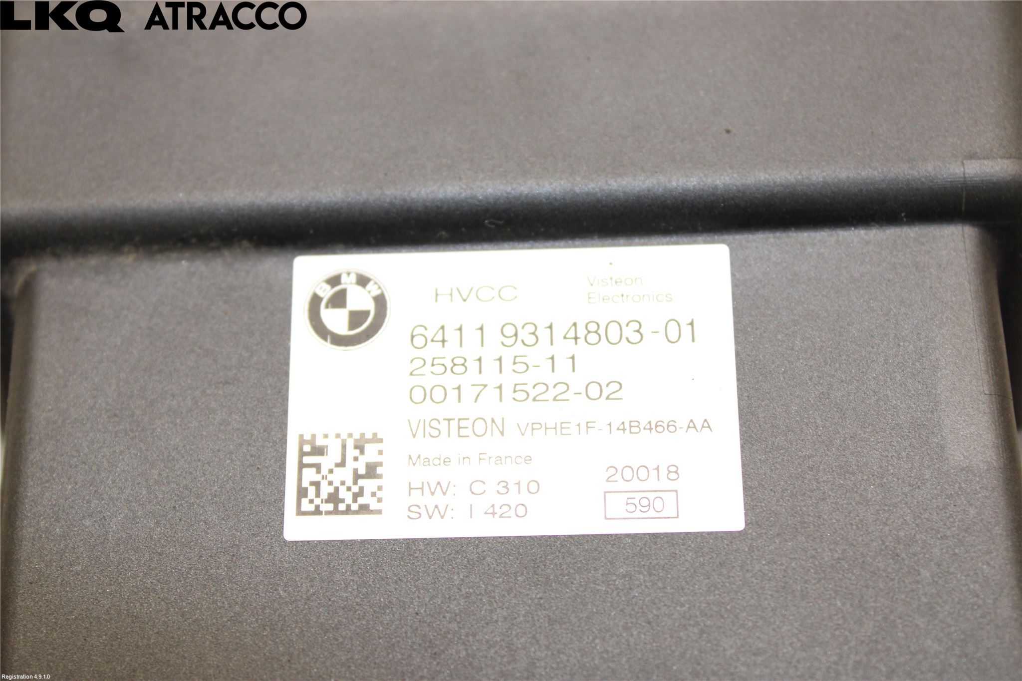 BMW i3 I01 13-22 Styreenhet Kupevarme