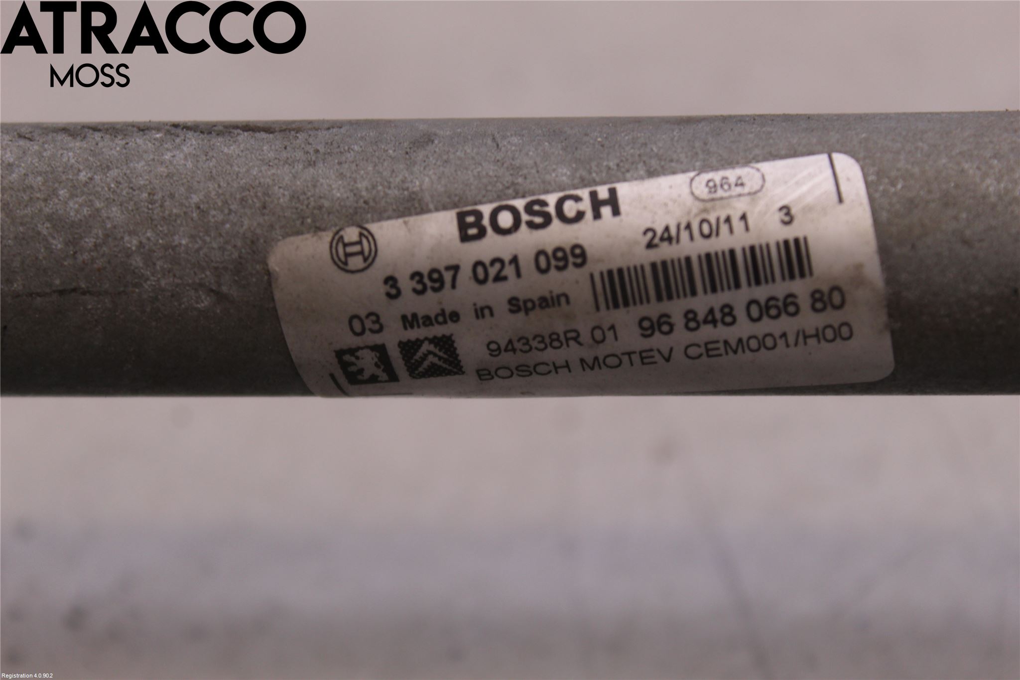 Peugeot 308 08-13 Viskermotor Frontrute