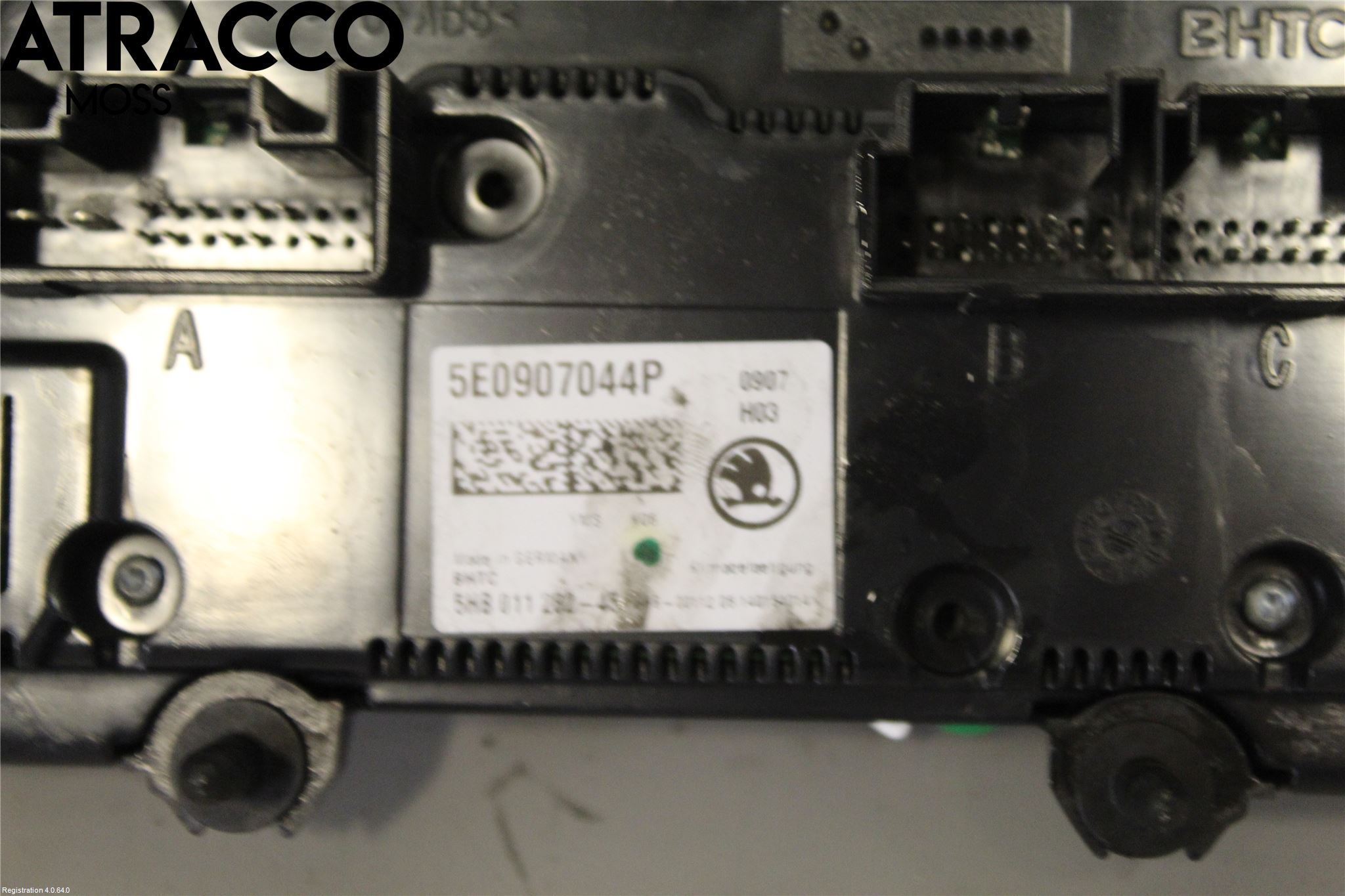 Skoda OCTAVIA (5E) 13-20 Varme Ac Betjening-Display