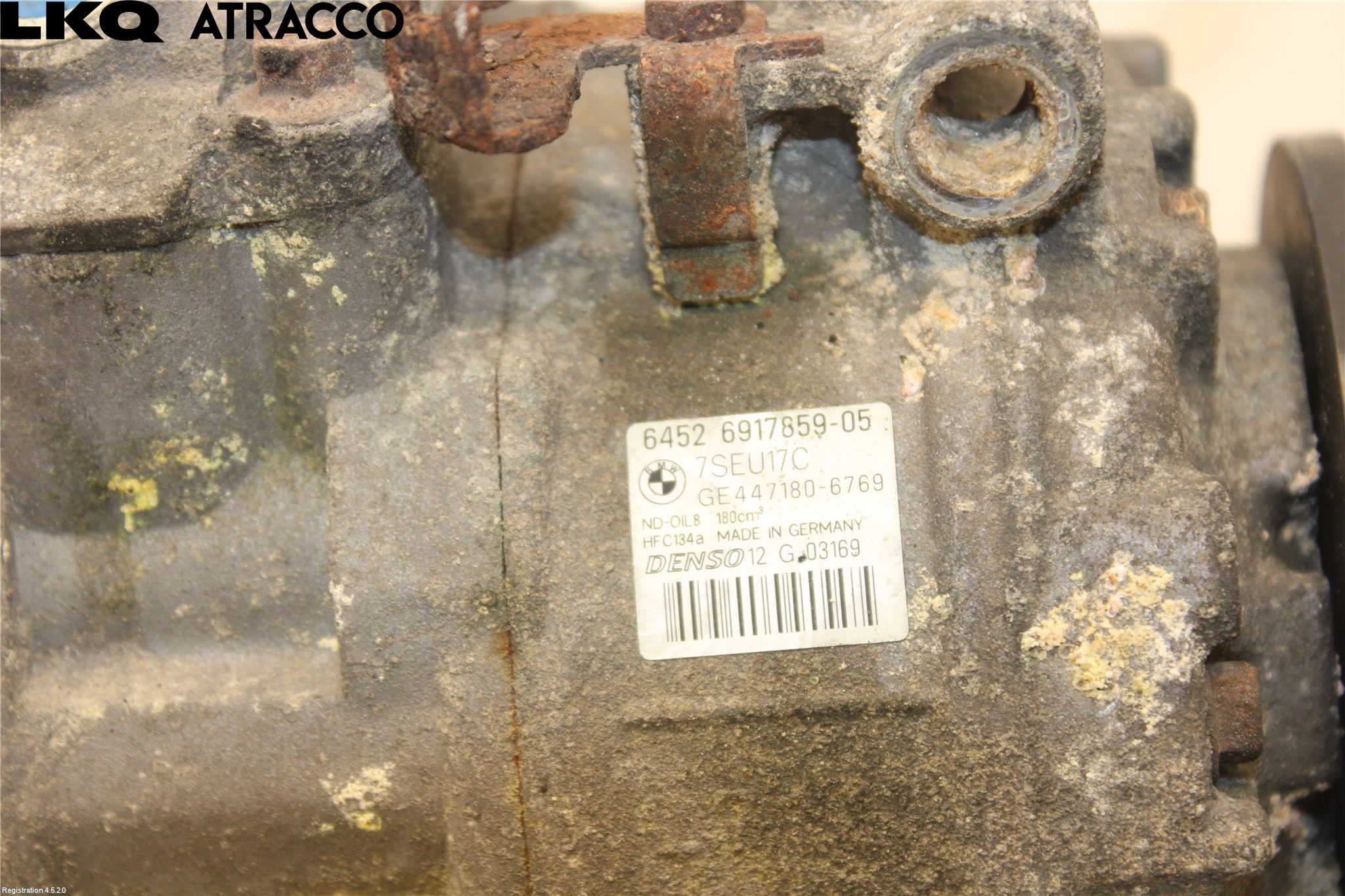 BMW 5 E60/61 Sed/Tou 02-10 Varme Ac Kompressor